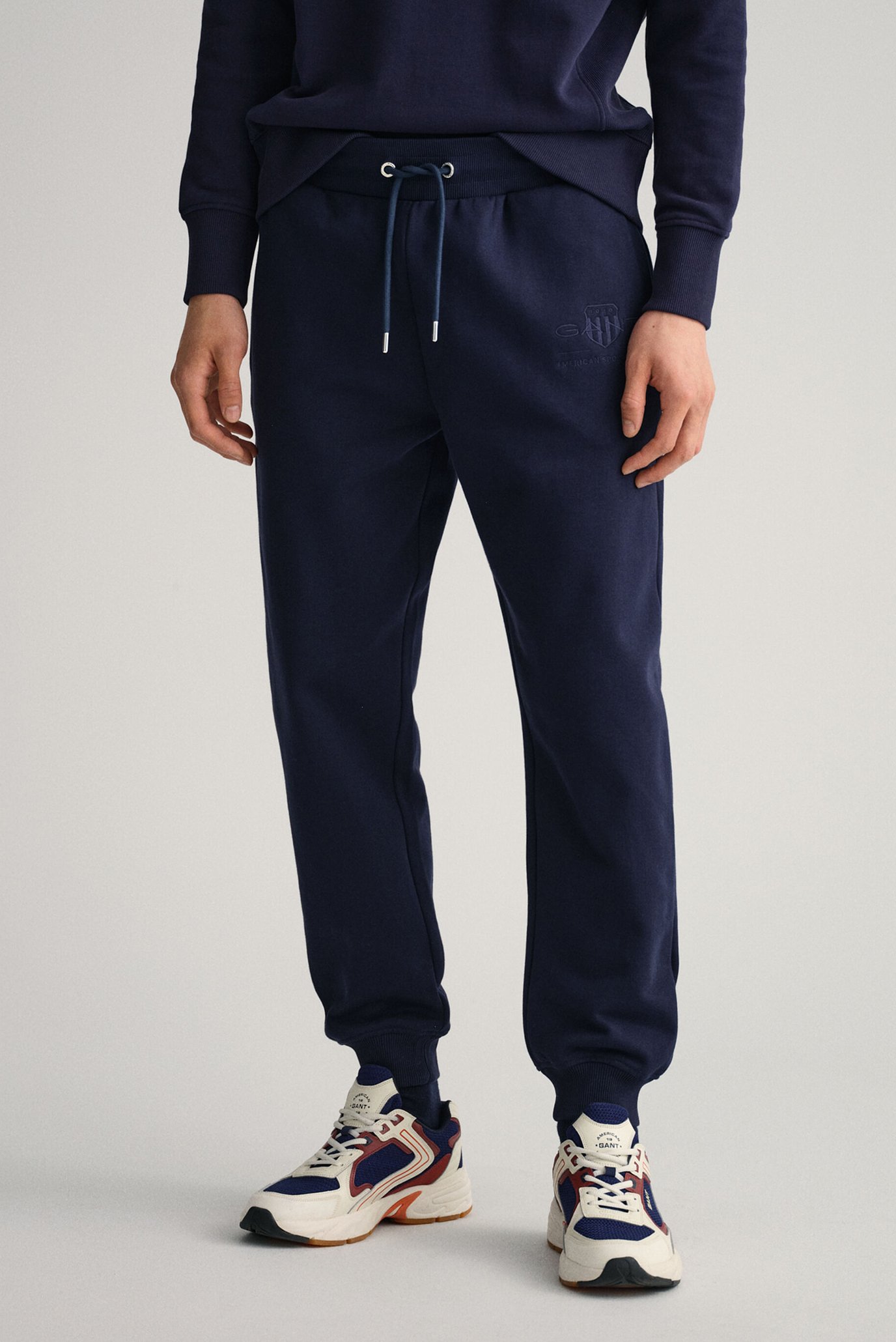 Мужские темно-синие спортивные брюки TONAL ARCHIVE SHIELD PANTS 1
