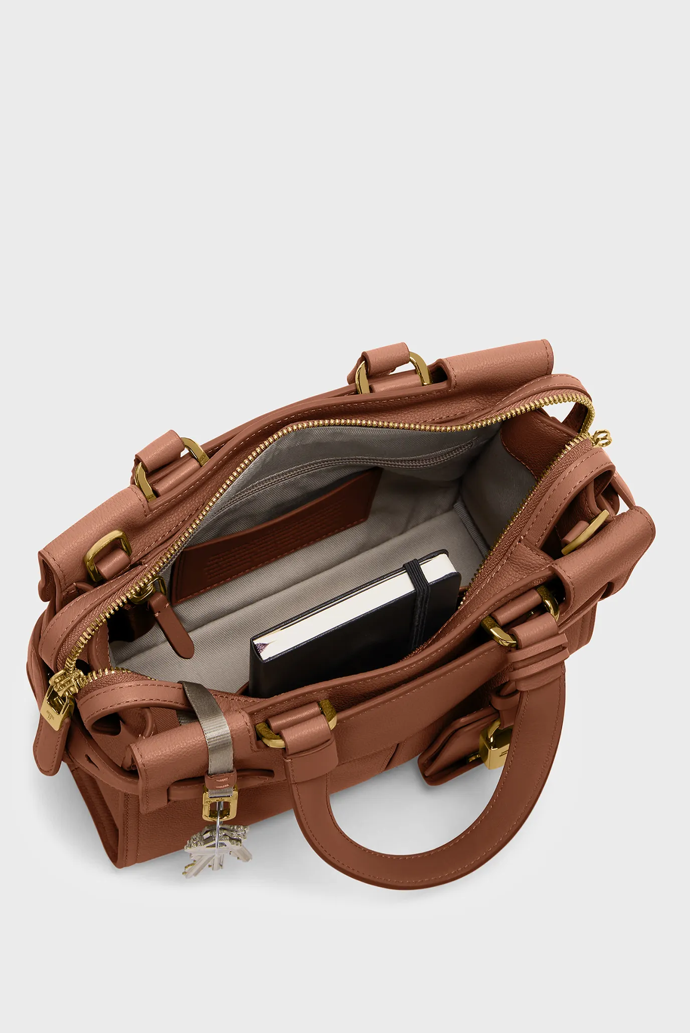 Женская коричневая кожаная сумка AGENT 3