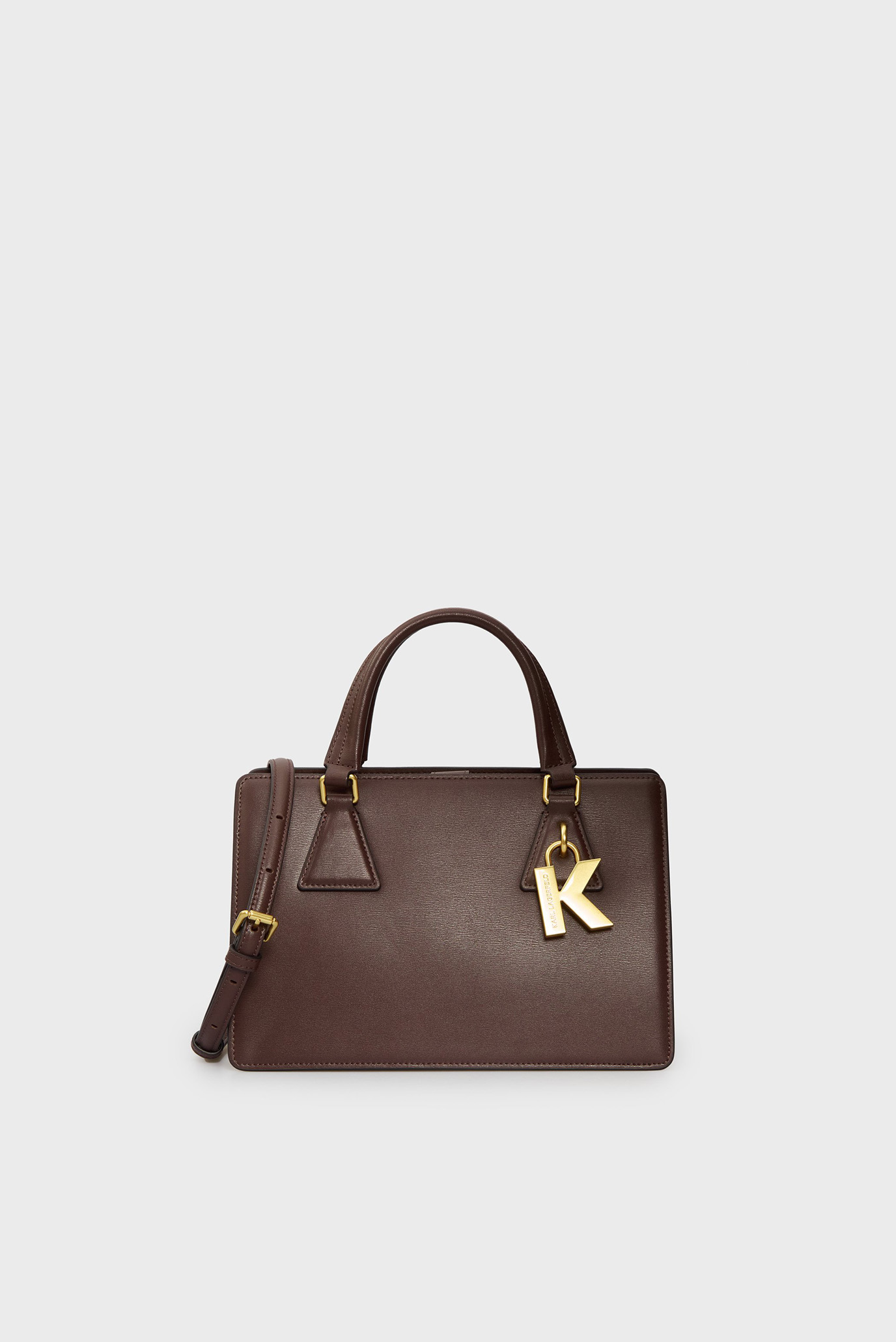 Женская коричневая кожаная сумка k lock md top handle Коричневый ONESIZE Karl Lagerfeld 240W3196 Женская коричневая кожаная сумка k lock md top handle Коричневый ONESIZE Karl Lagerfeld 240W3196
