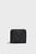 Мужской черный кожаный кошелек с узором PC MONOGRAM