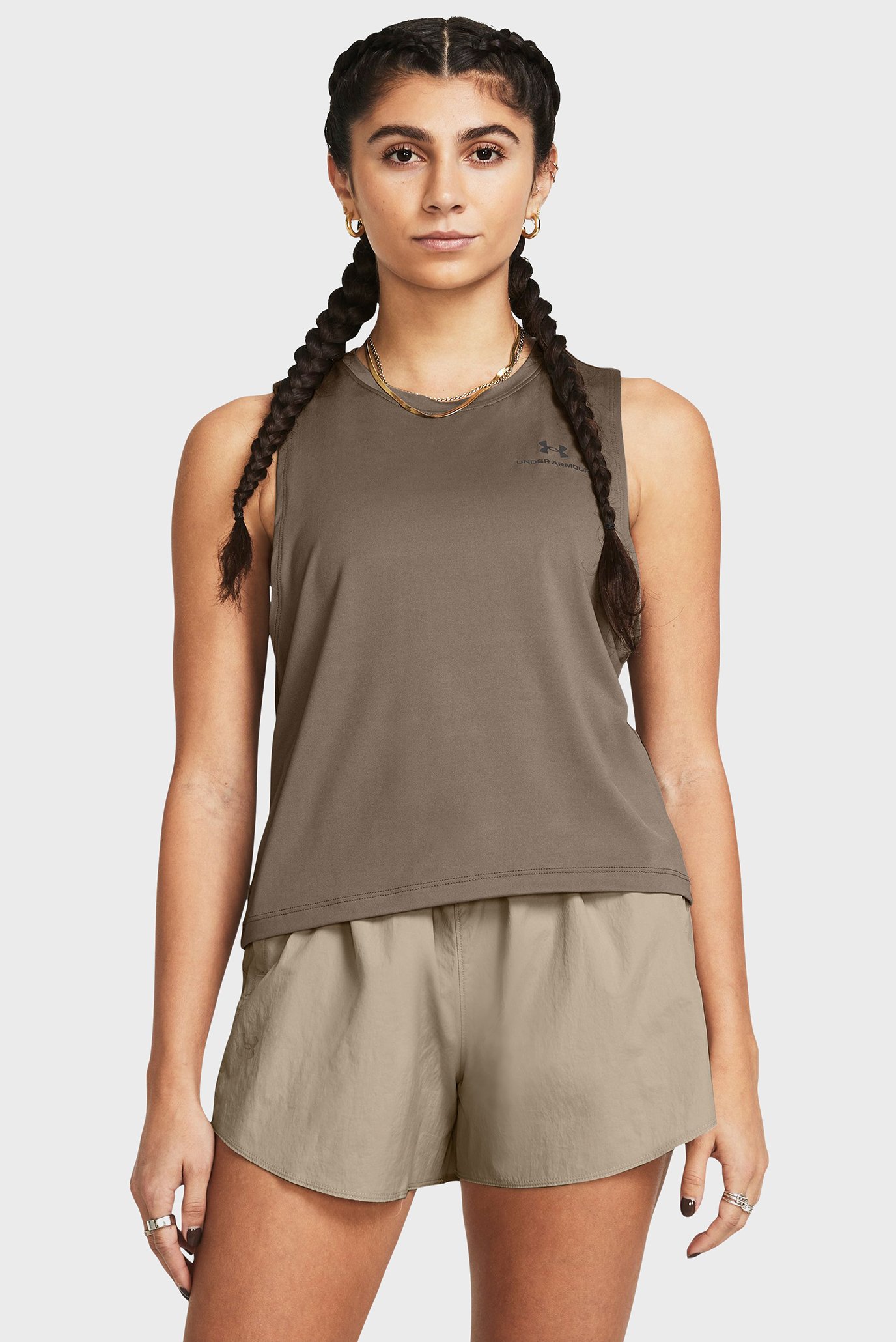 Женский коричневый топ Vanish Energy Crop Tank Коричневый L Under Armour 1383654-200 Женский коричневый топ Vanish Energy Crop Tank Коричневый L Under Armour 1383654-200