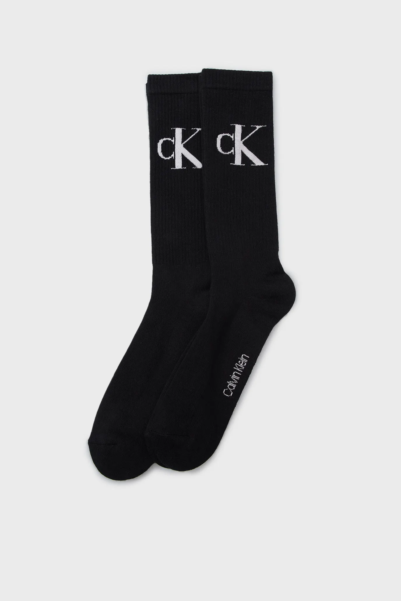 Чоловічі чорні гольфи (2 пари) CKJ MEN SOCK 2P MONOGRAM 2
