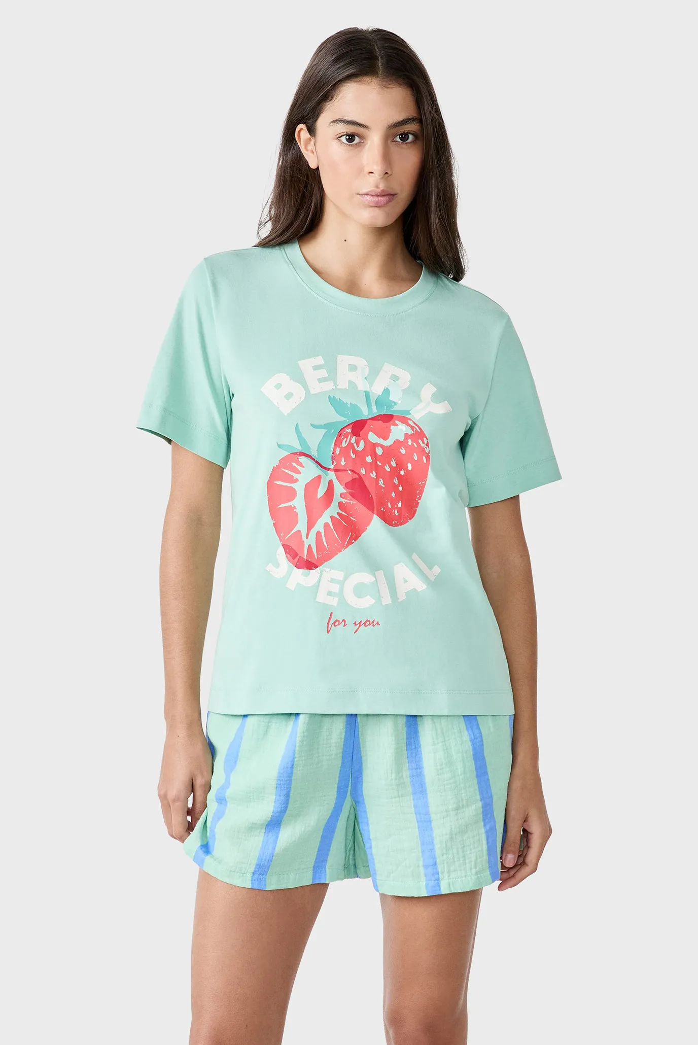 Женская бирюзовая футболка CLARRIE 2