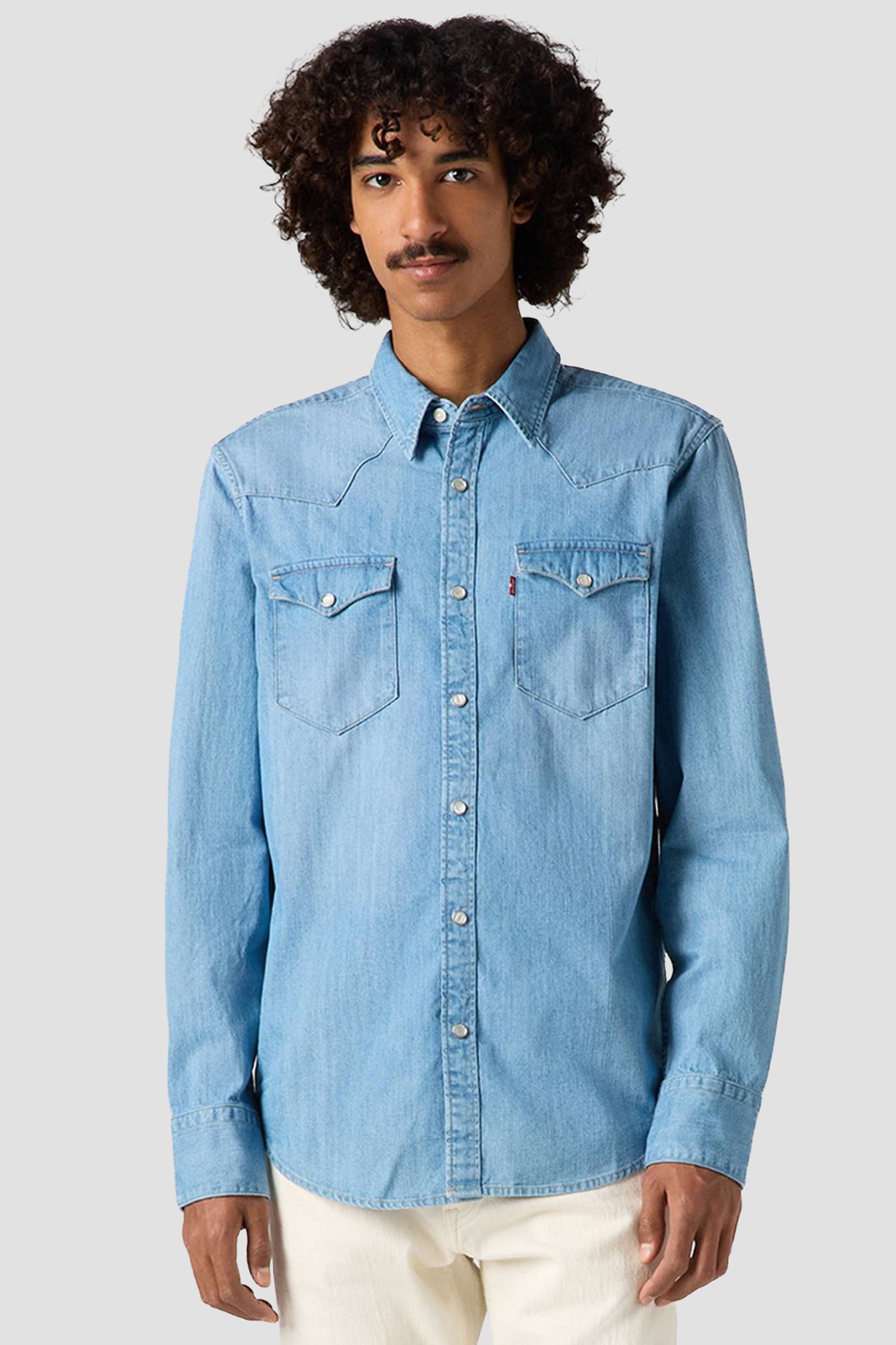 Мужская голубая джинсовая рубашка Голубой M Levi’s® 85744;0047 Мужская голубая джинсовая рубашка Голубой M Levi’s® 85744;0047