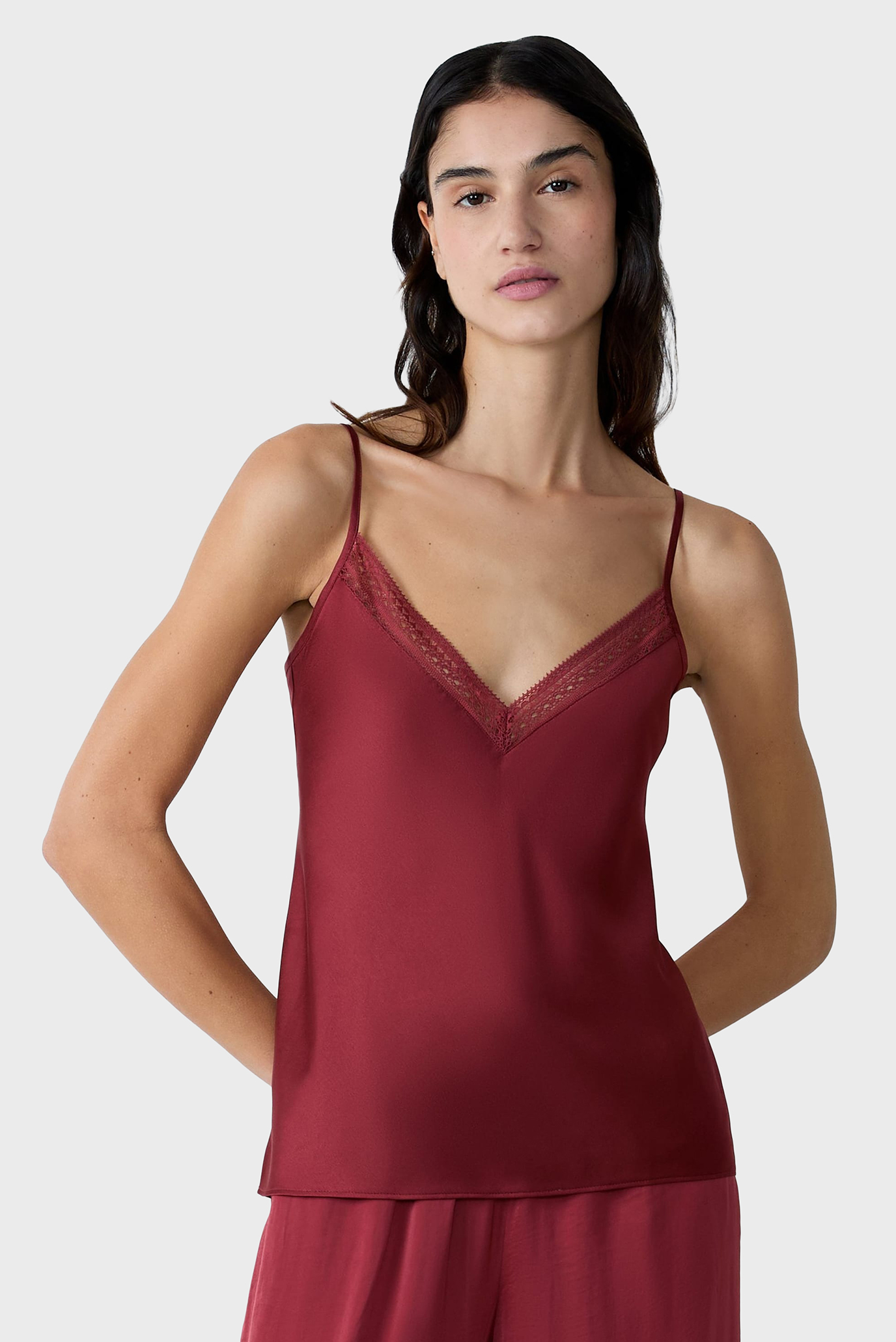 Женский терракотовый топ FEELING Бордовый M Etam 6550904 Женский терракотовый топ FEELING Бордовый M Etam 6550904