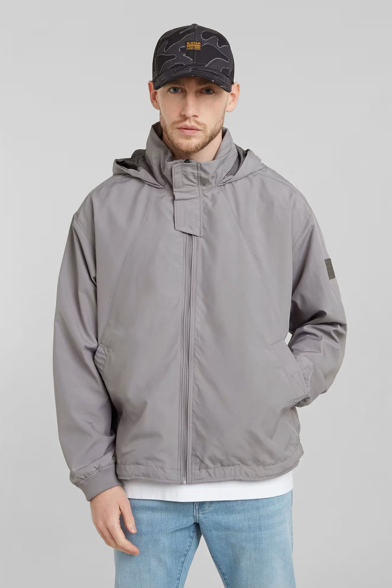 Мужская серая ветровка LW expedition sporty jkt 1