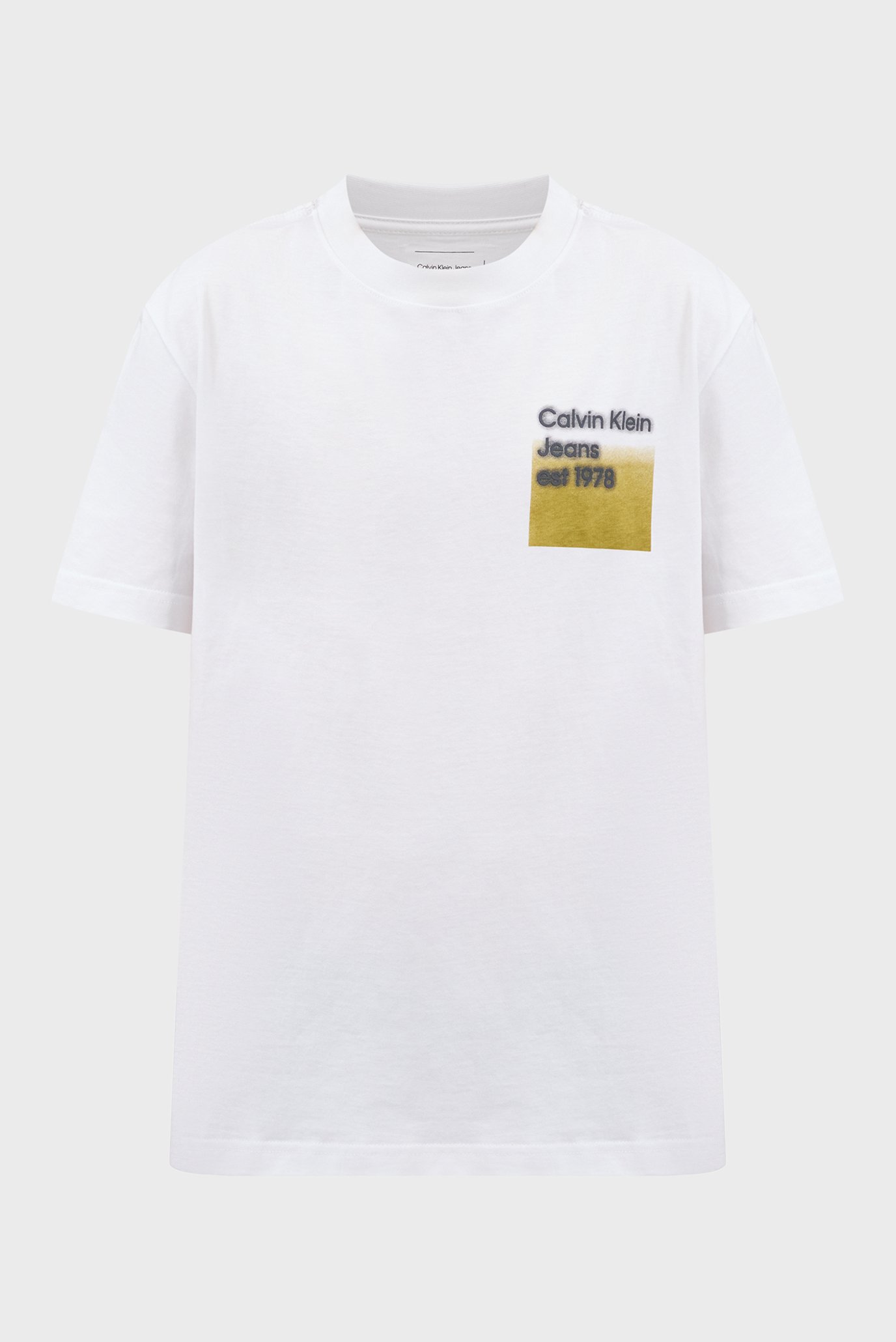 Мужская белая футболка LOGO FADE BOX TEE 1