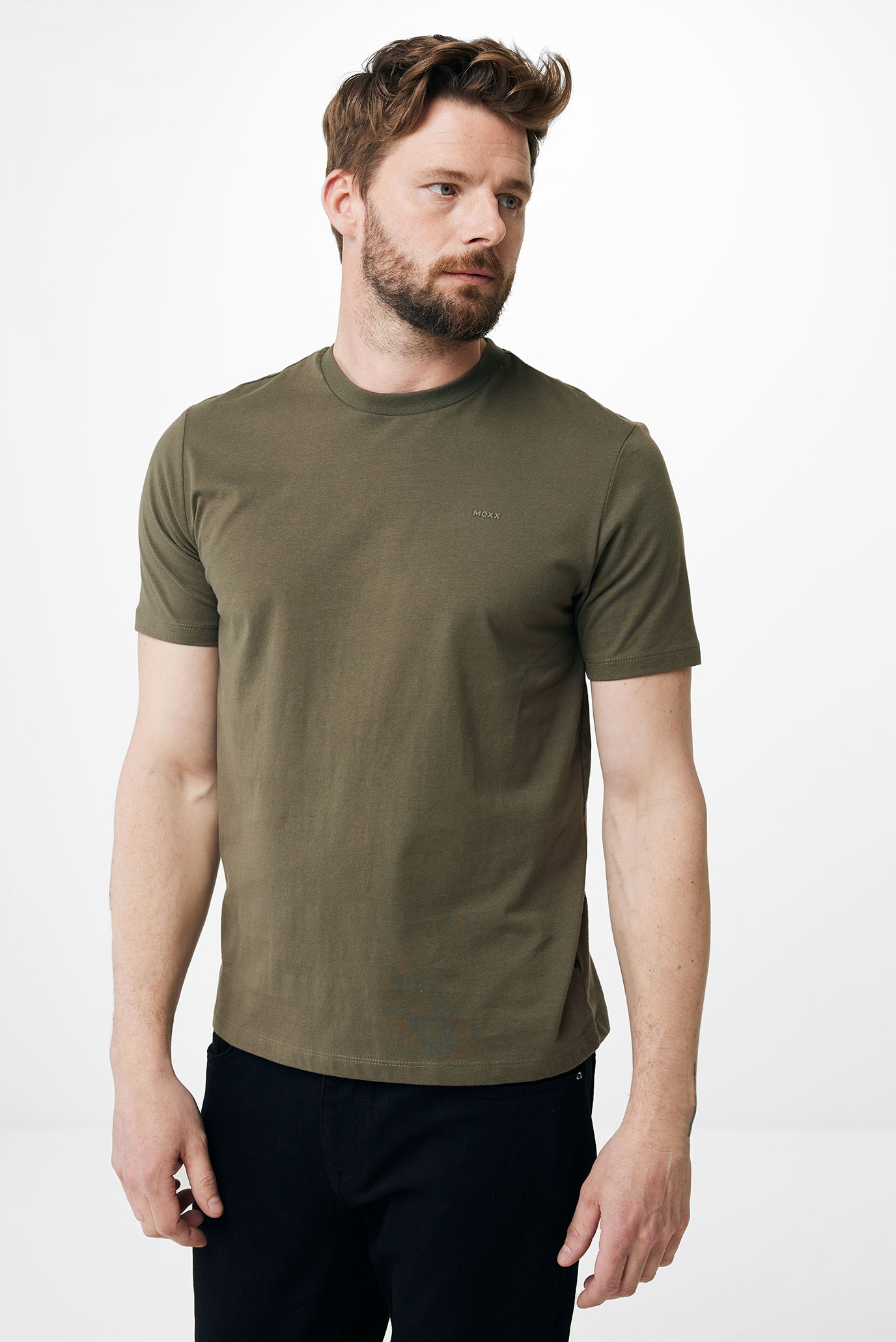 Мужская оливковая футболка RICHARD 1