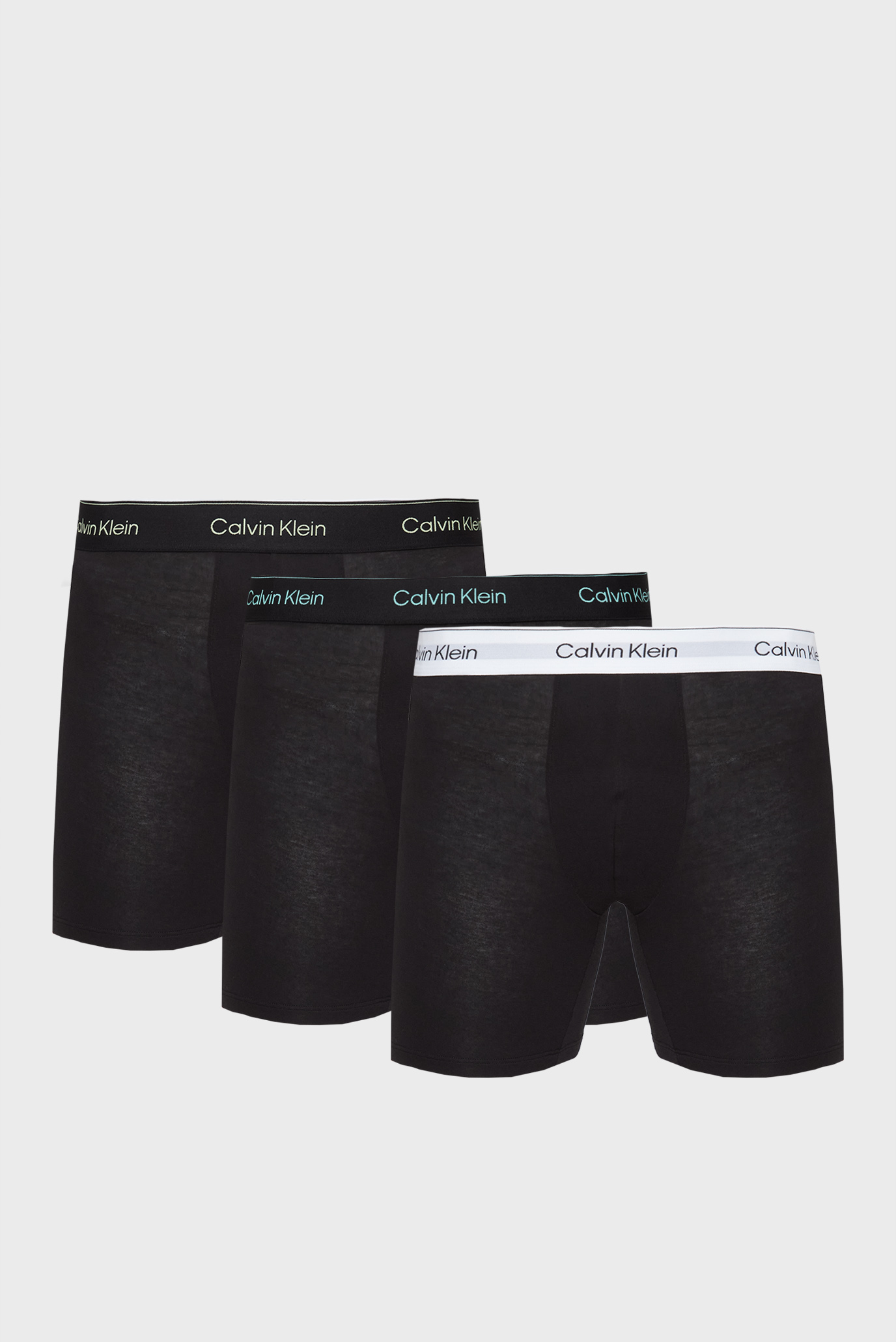 Мужские черные боксеры (3 шт) BOXER BRIEF Черный L Calvin Klein LV00NB4394