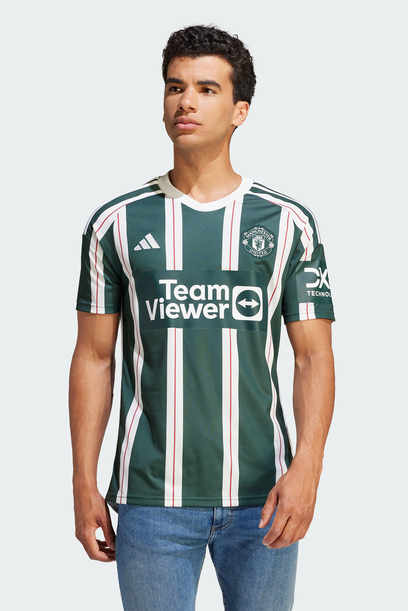 Мужская зеленая футболка Manchester United 23/24 Away 1