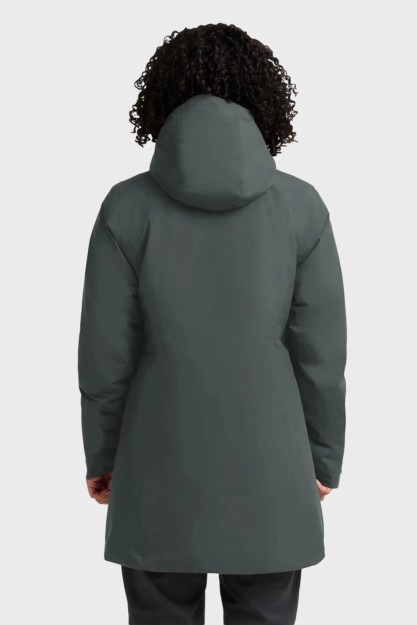 Женская серая парка 3