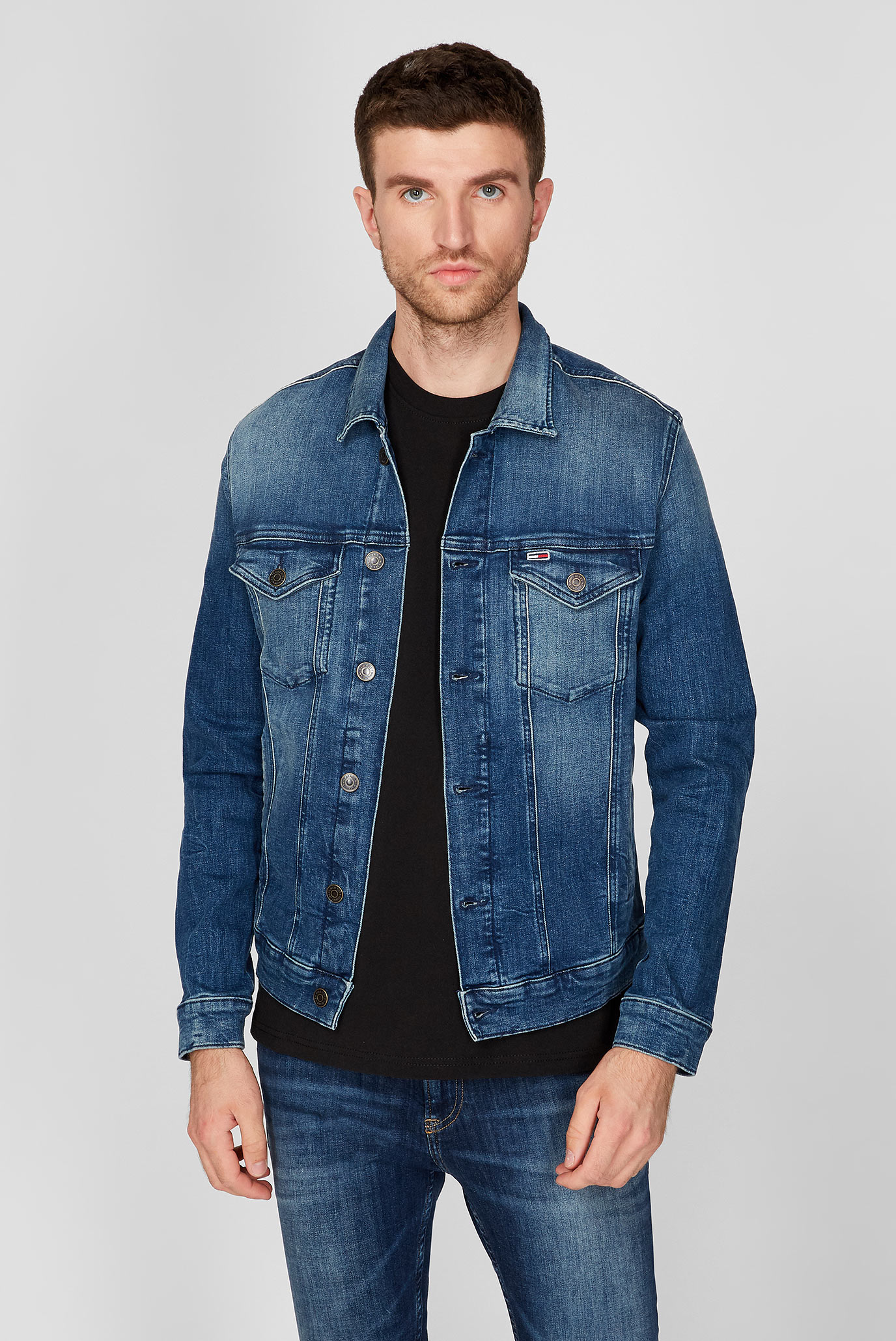 Мужская темно-синяя джинсовая куртка REGULAR TRUCKER 1