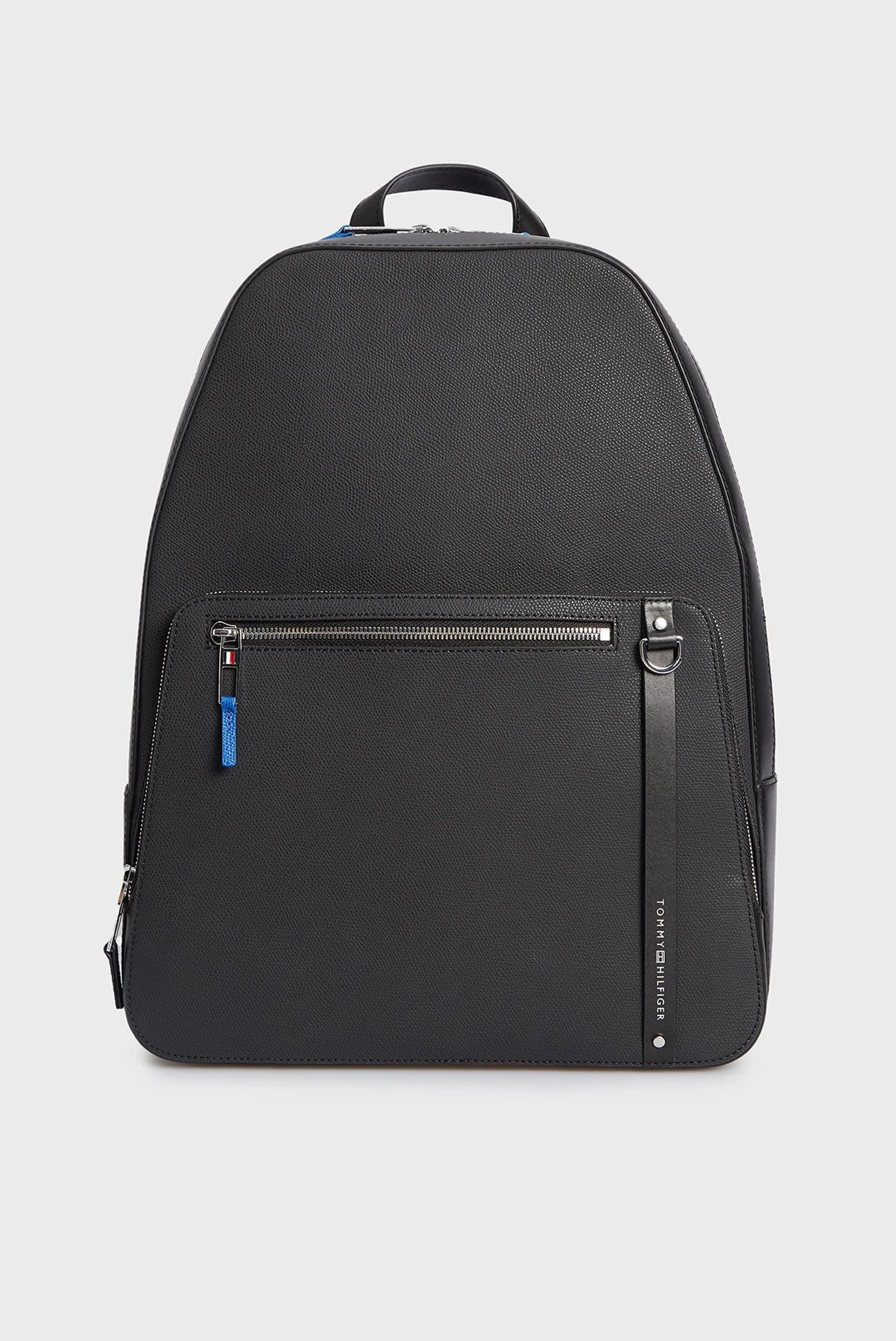 Чоловічий чорний шкіряний рюкзак TH BUSINESS LEATHER BACKPACK 1