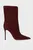 Женские бордовые замшевые ботильоны REUS