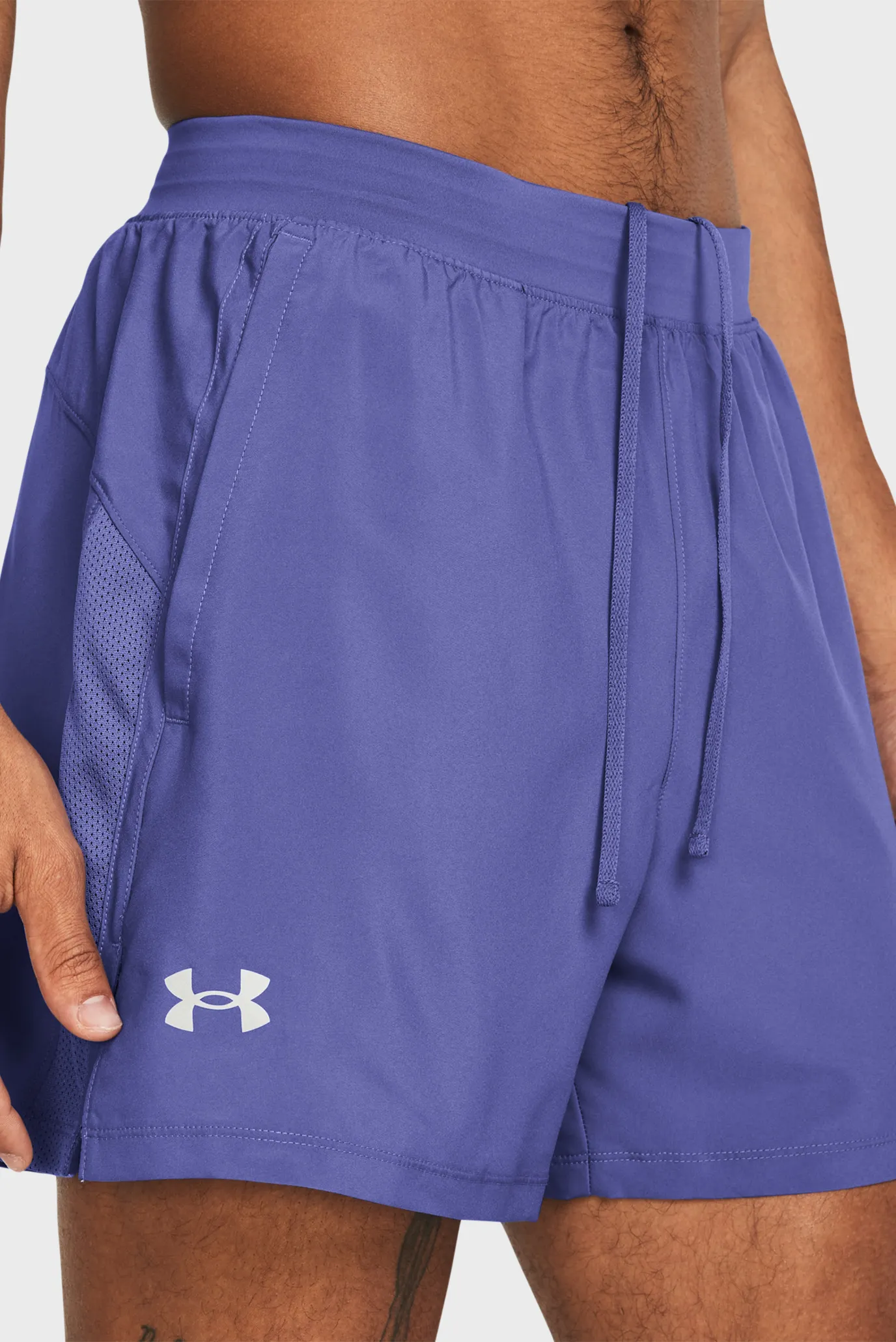 Чоловічі фіолетові шорти UA LAUNCH 5'' SHORTS 4