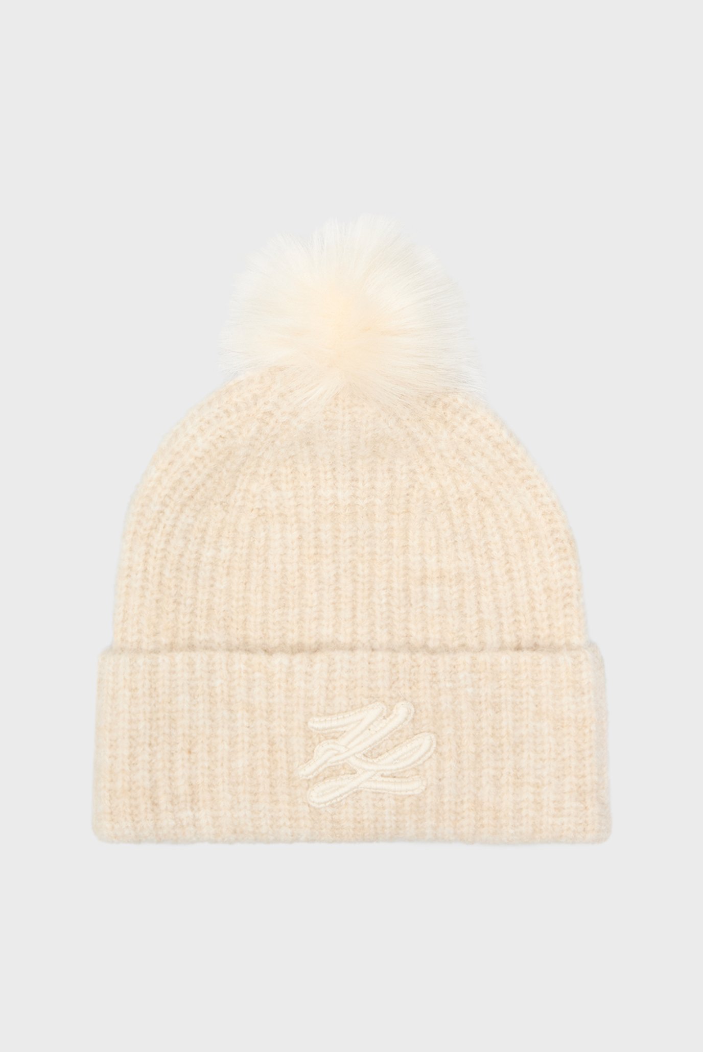 Жіноча бежева шапка AUTOGRAPH PATCH BEANIE 1