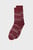 Мужские бордовые носки с узором