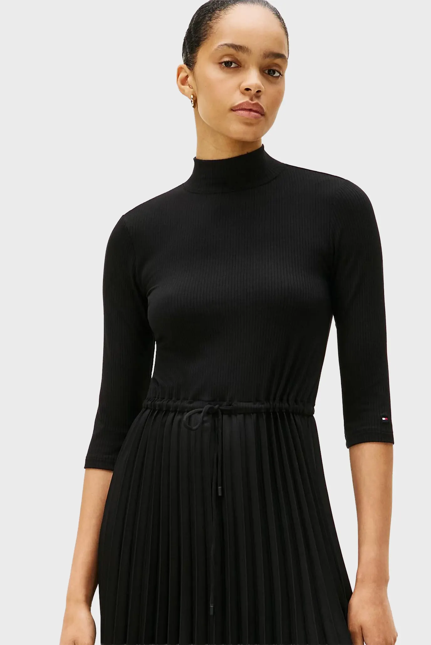 Жіноча чорна сукня SLIM 5X2 RIB 3