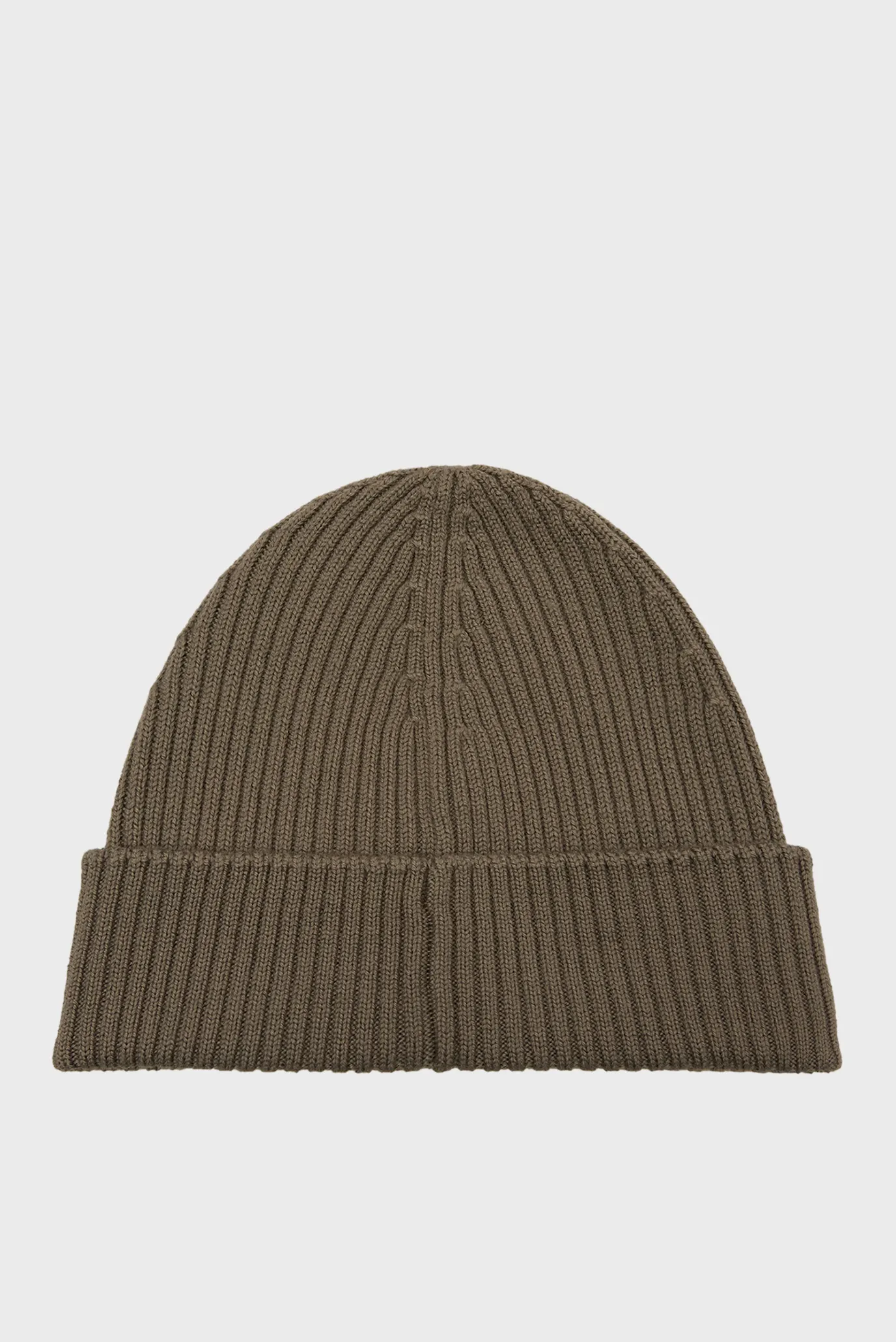 Мужская серая шерстяная шапка 2