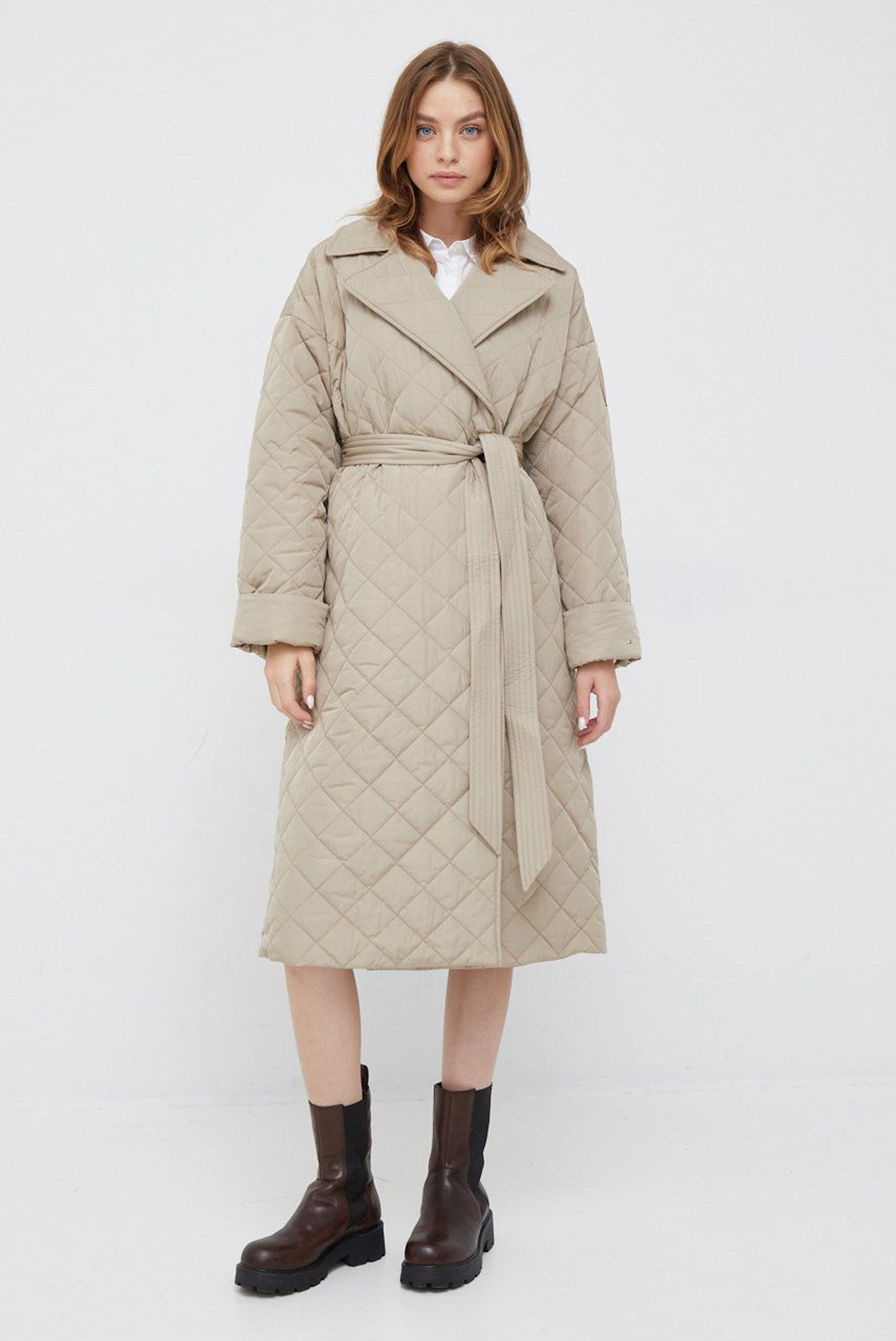 Жіноча бежева куртка RELAXED SORONA QUILTED TRENCH 1