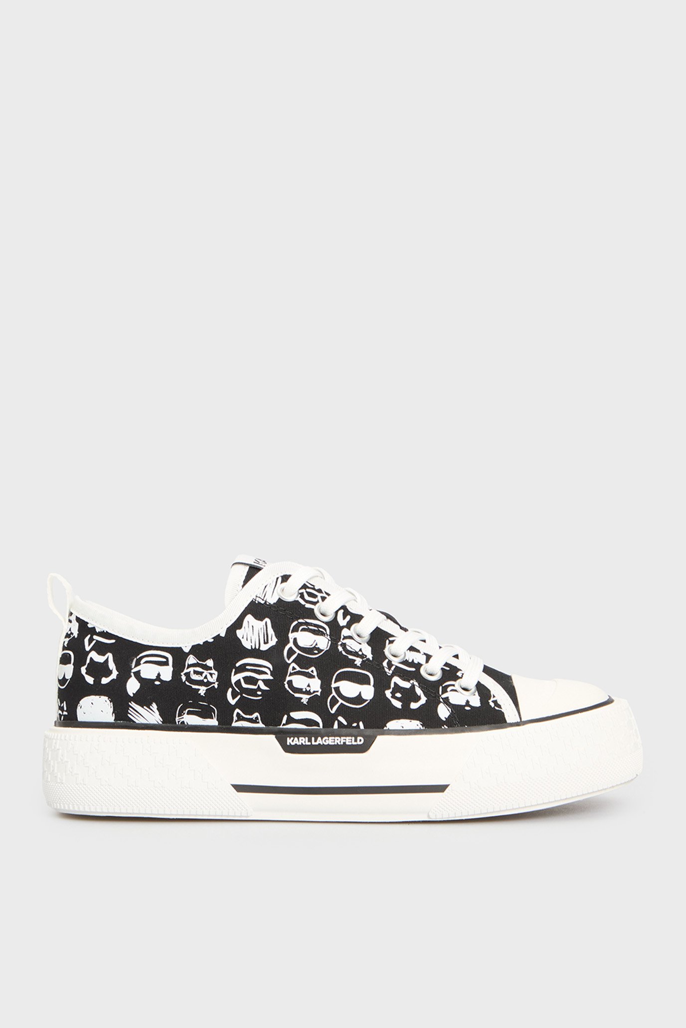 Женские черные кеды с узором ESS VULC LOW MG CANVAS Черный 39 Karl Lagerfeld KL60612T Женские черные кеды с узором ESS VULC LOW MG CANVAS Черный 39 Karl Lagerfeld KL60612T