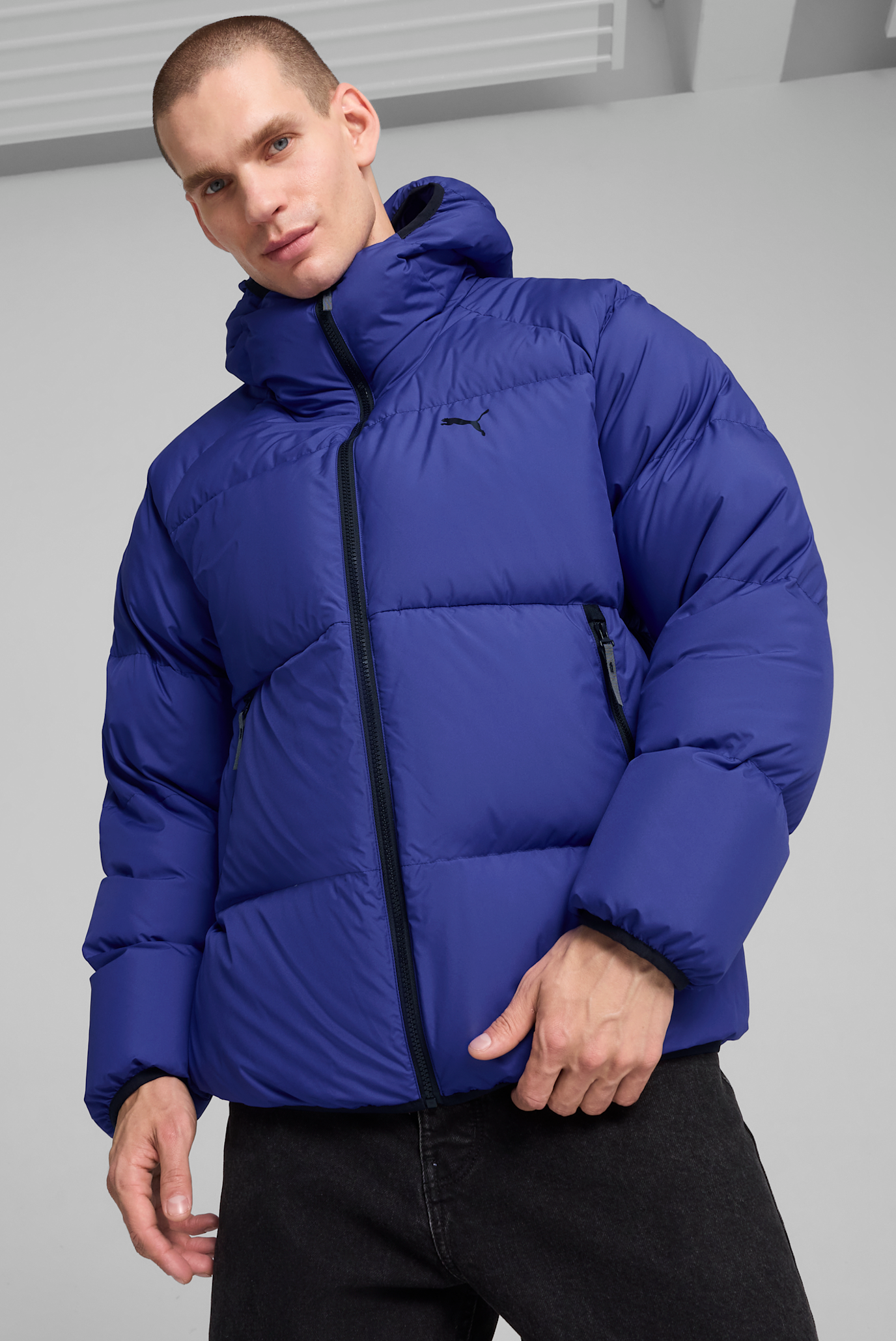 Мужской синий пуховик Down Puffer Jacket Men 1