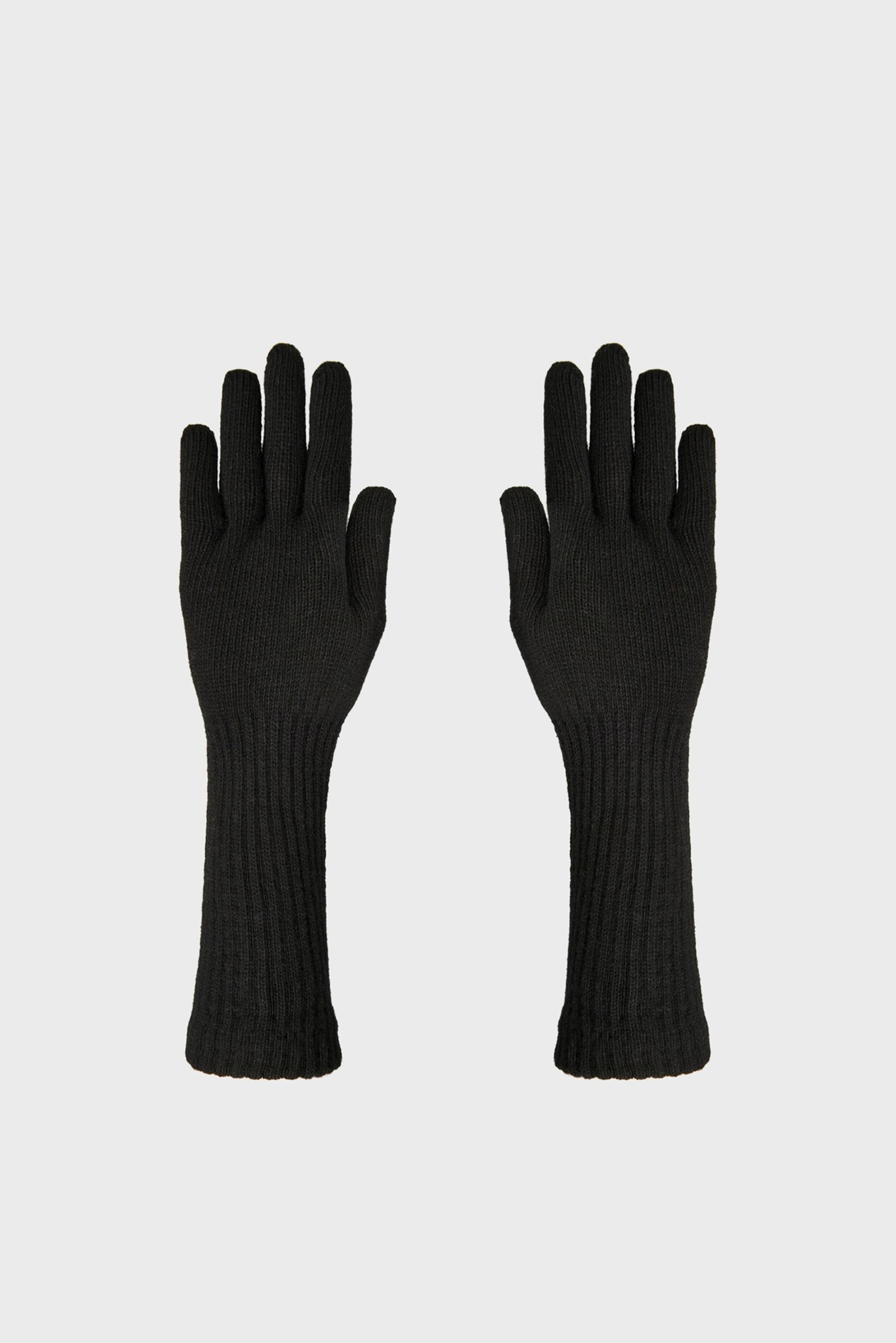 Женская черные перчатки 1