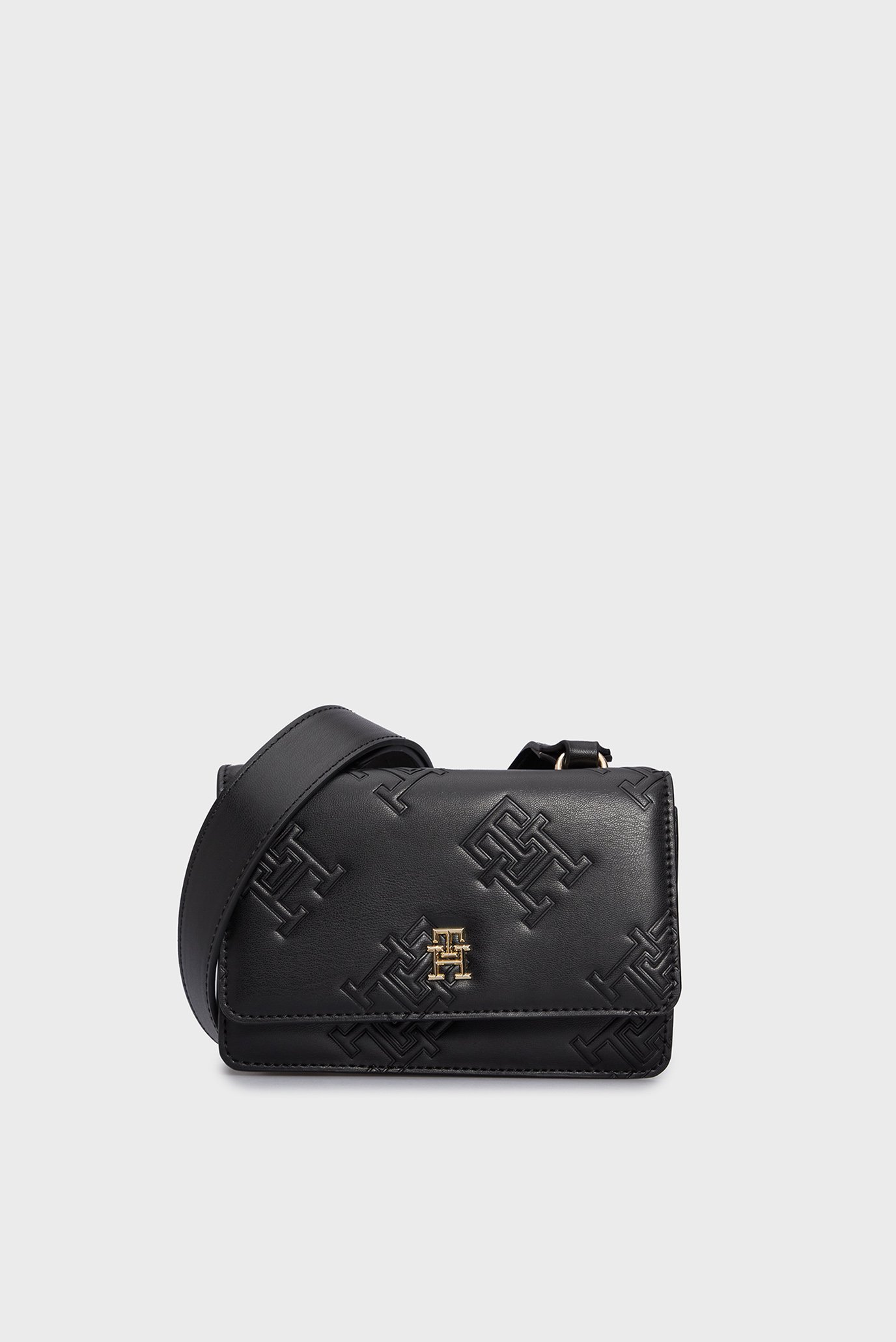 Женская черная сумка TH REFINED CROSSOVER MONO 1