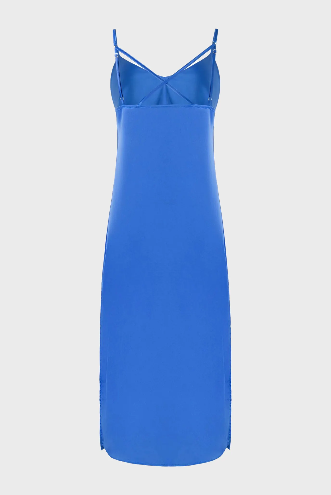 Женское синее платье 5