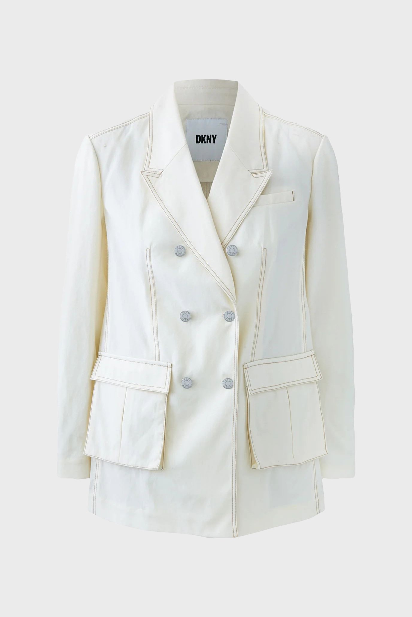 Женский белый блейзер STRAIGHT CUT Белый 2 DKNY D2A4C168 Женский белый блейзер STRAIGHT CUT Белый 2 DKNY D2A4C168
