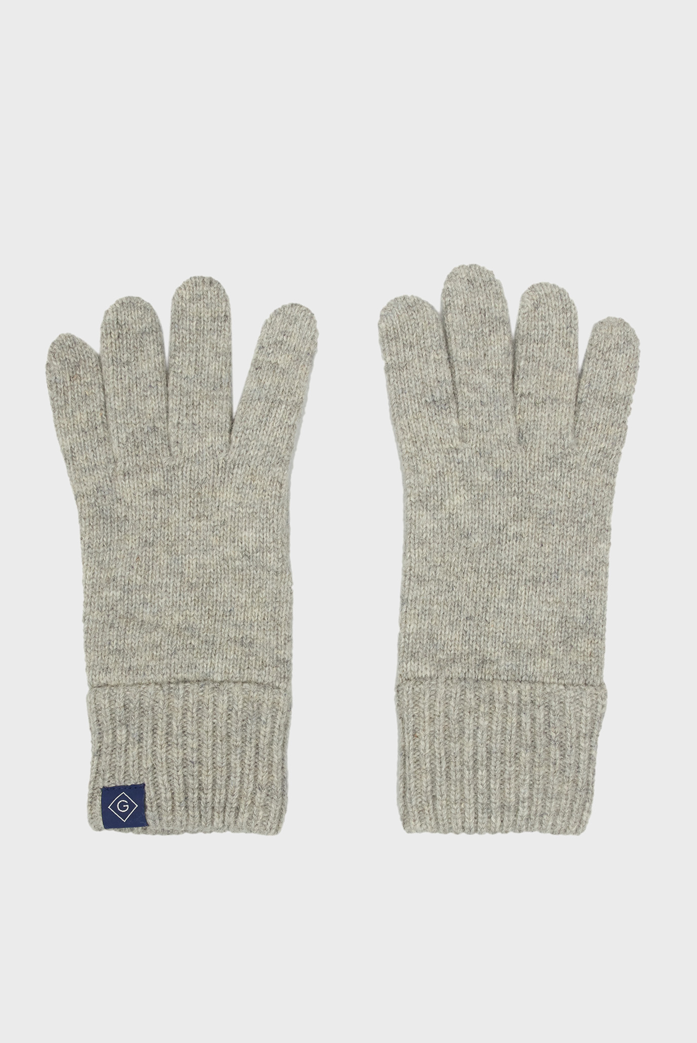 Жіночі сірі вовняні рукавички 1