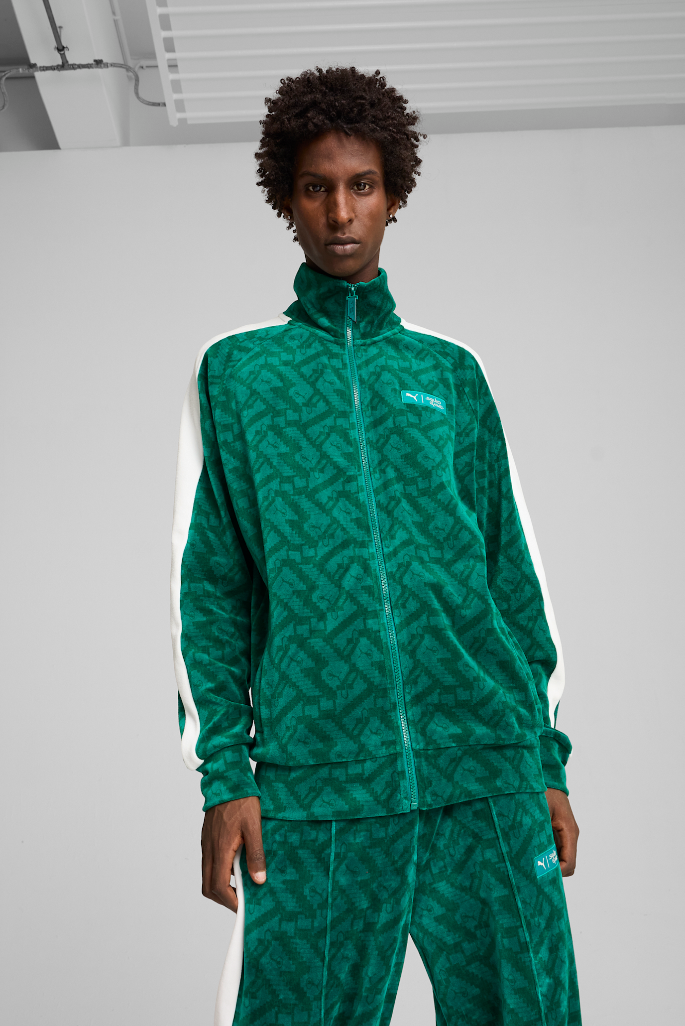 Мужская зеленая спортивная кофта PUMA x SQUID GAME T7 Jacket Men 1