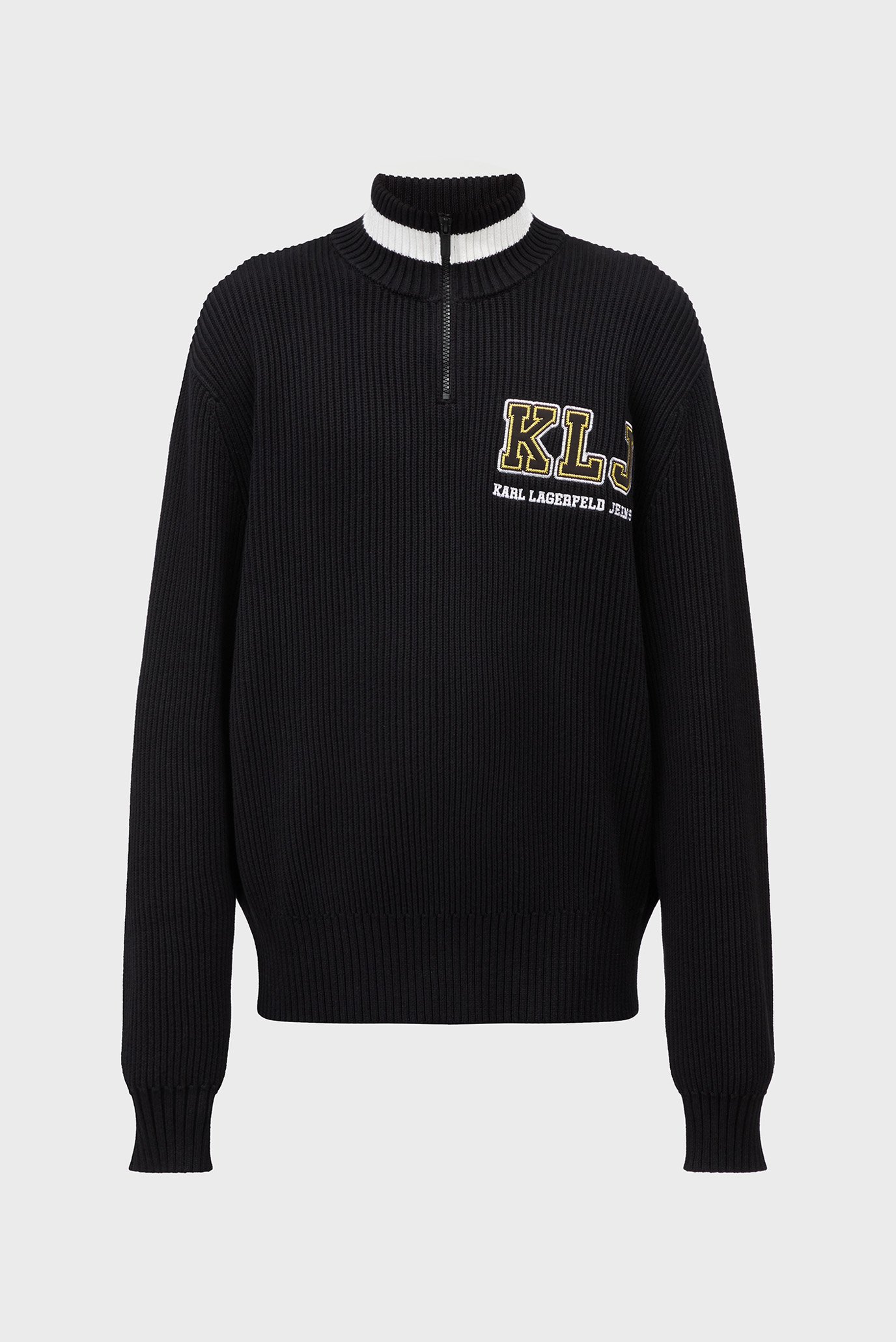 Чоловіча чорна кофта KLJ RELAXED HALFZIP LOGO SWEAT 1