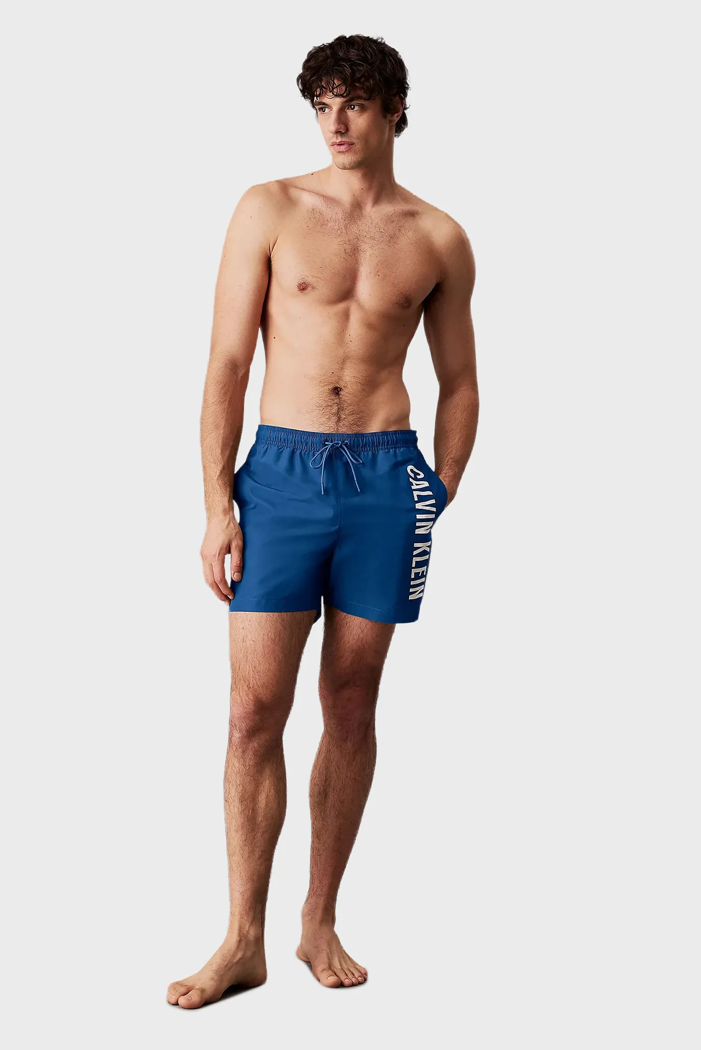 Мужские синие плавательные шорты MEDIUM DRAWSTRING 2