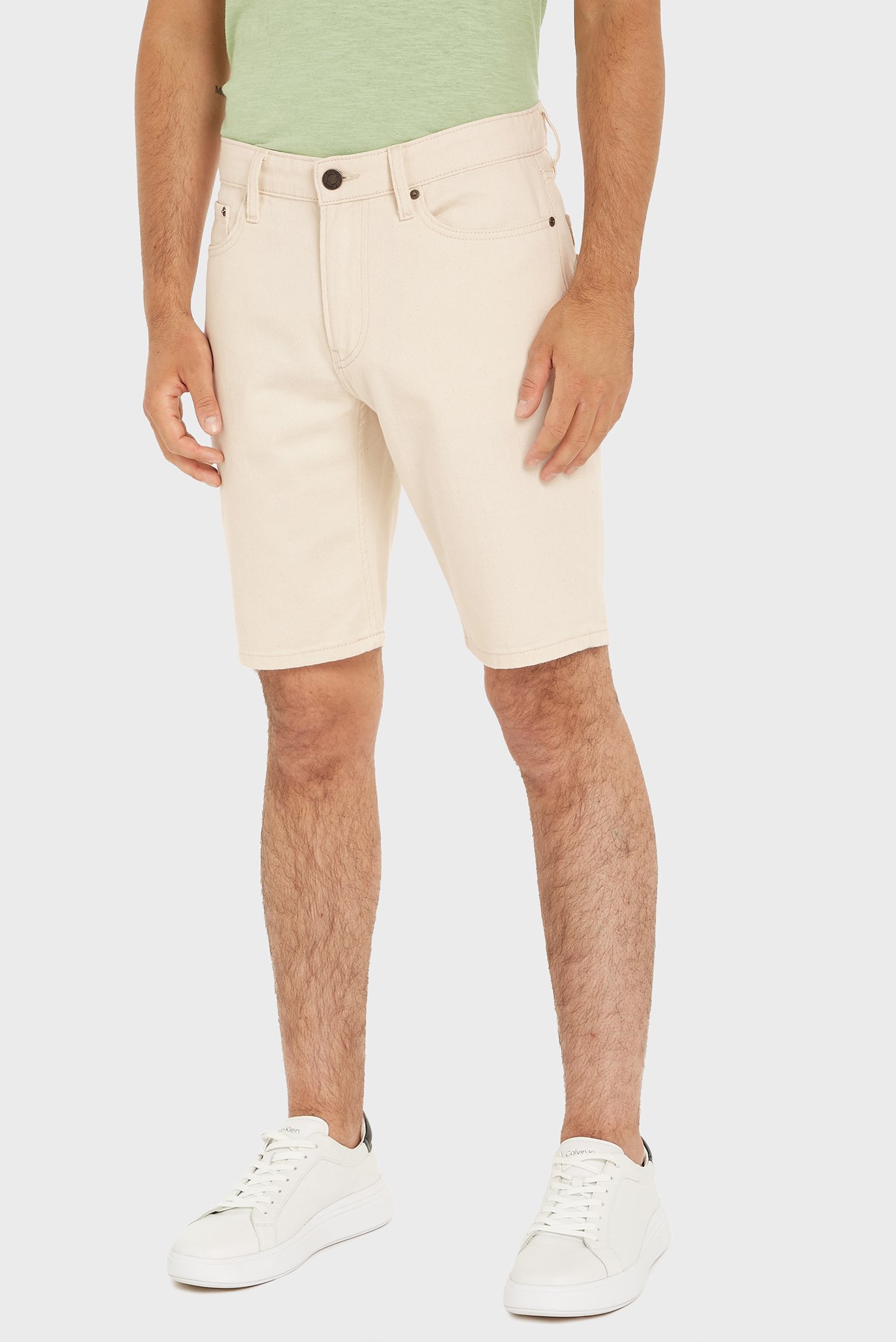 Мужские белые джинсовые шорты DENIM SHORT ECRU Белый 36 Calvin Klein K10K112942 Мужские белые джинсовые шорты DENIM SHORT ECRU Белый 36 Calvin Klein K10K112942