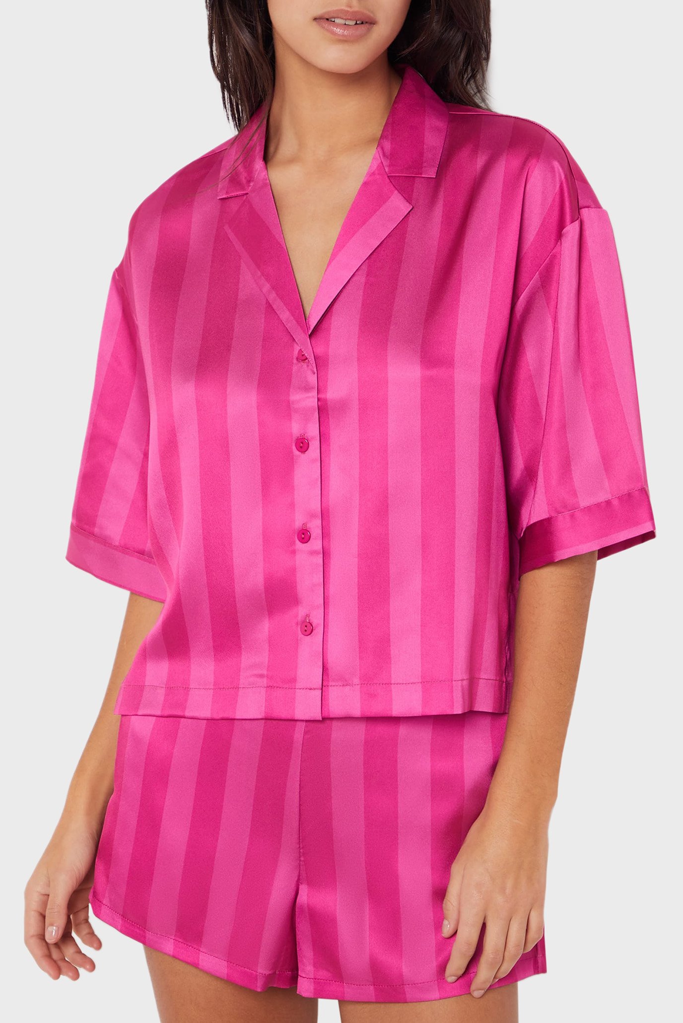 Жіночі рожеві шорти у смужку REIGA 1