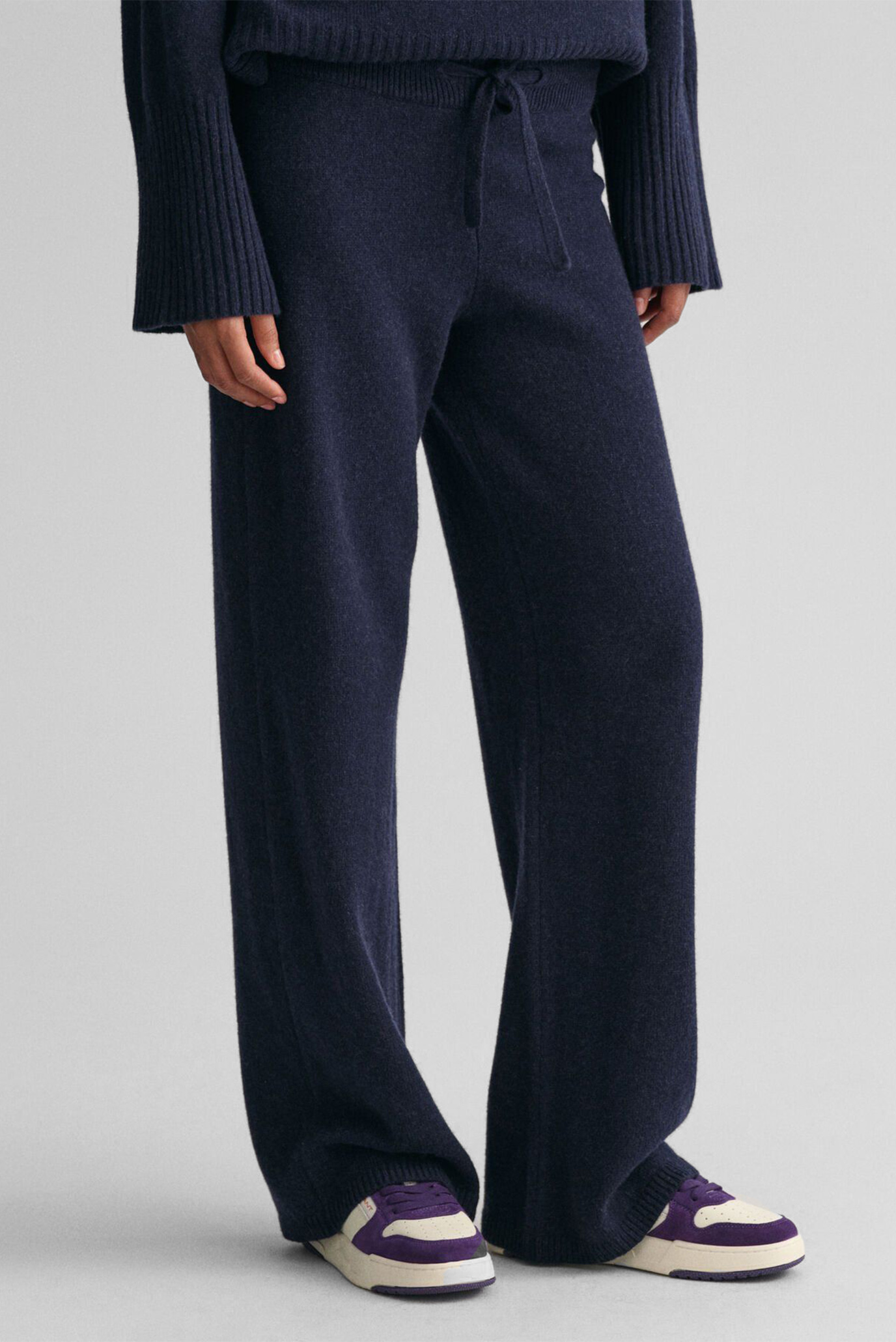 Женские темно-синие шерстяные брюки LOUNGE 1