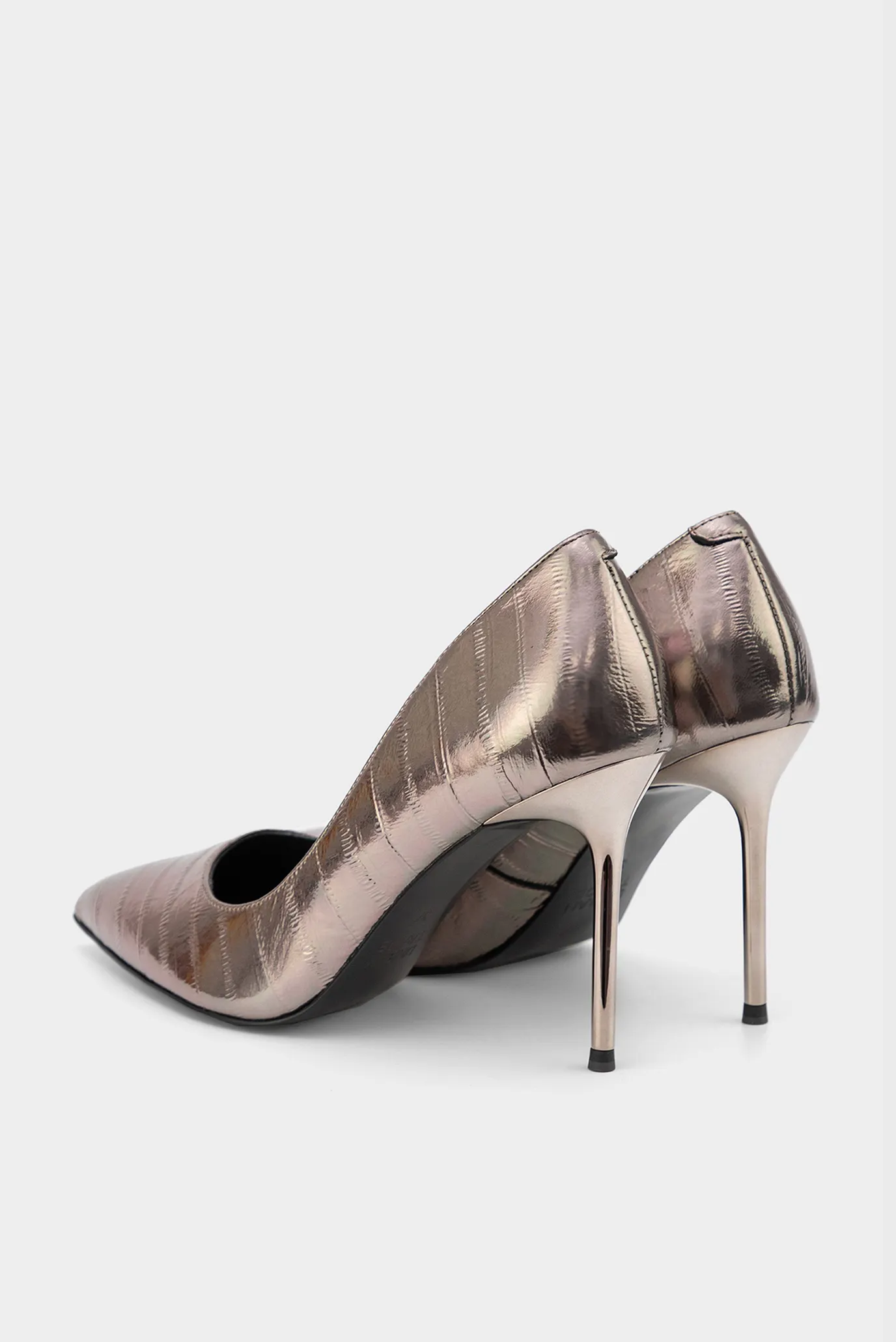 Жіночі бронзові шкіряні човники 4