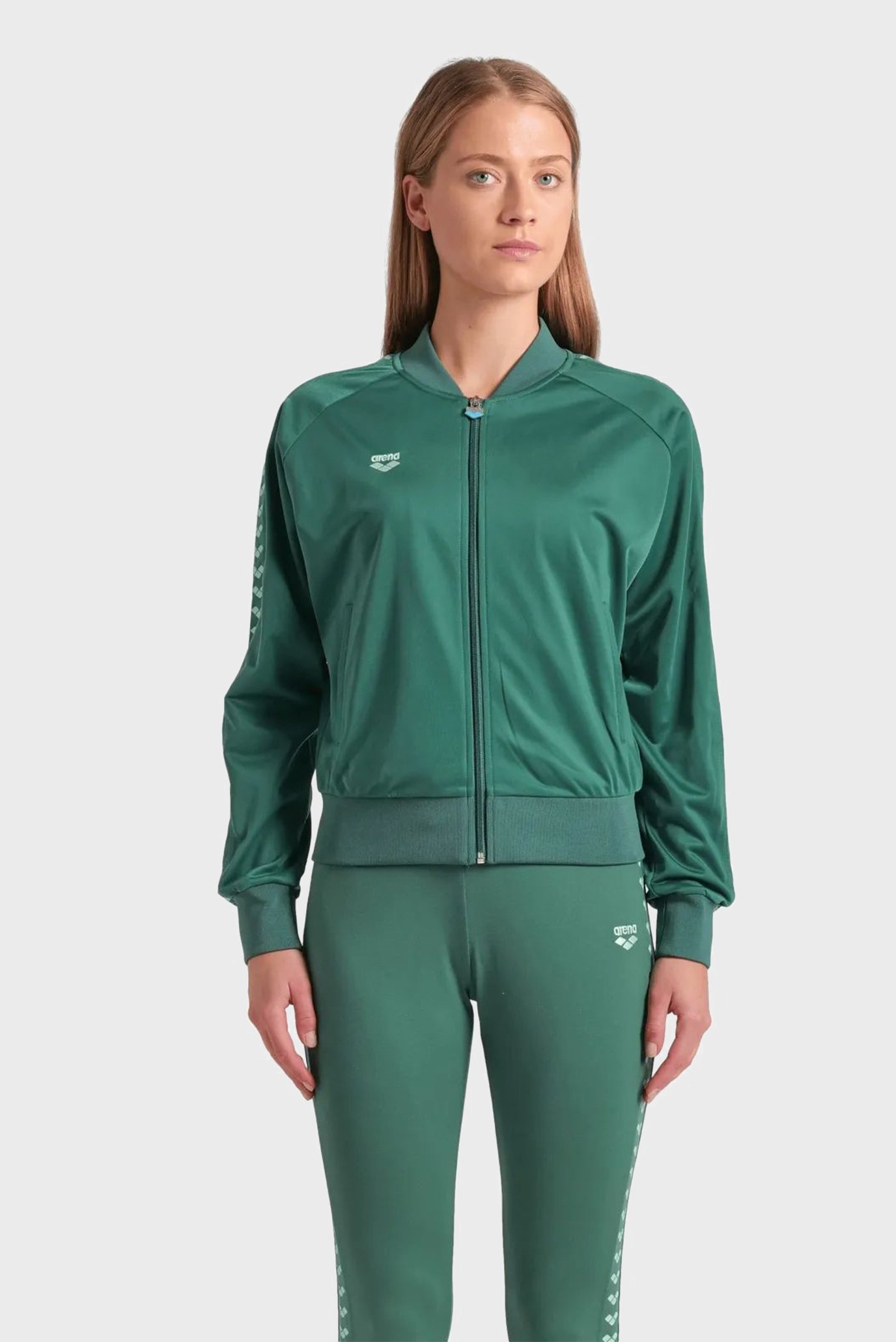 Женская зеленая спортивная кофта RELAX IV TEAM JACKET Зеленый L Arena 001223-661 Женская зеленая спортивная кофта RELAX IV TEAM JACKET Зеленый L Arena 001223-661