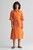 Женское оранжевое льняное платье REL LINEN SS SHIRT DRESS