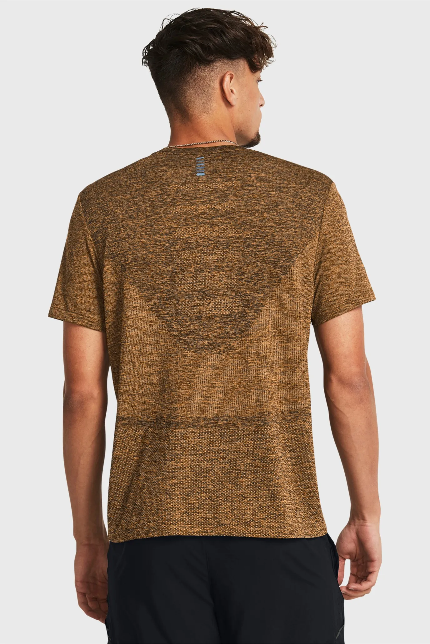 Мужская коричневая футболка UA SEAMLESS STRIDE SS 2