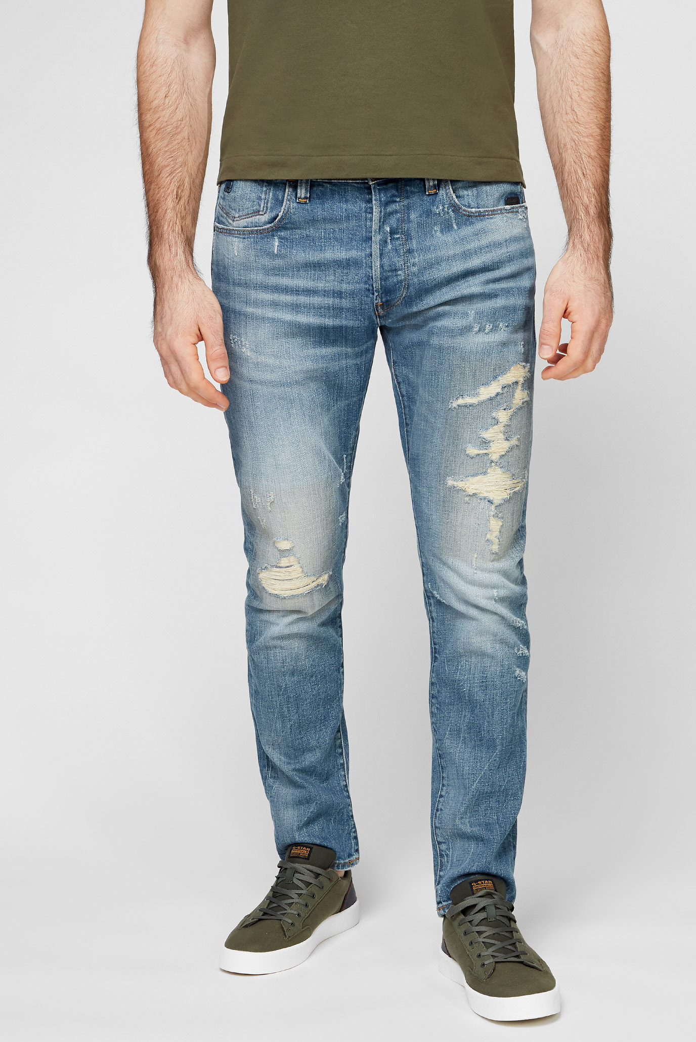 Чоловічі блакитні джинси Scutar 3D Slim Tapered 1