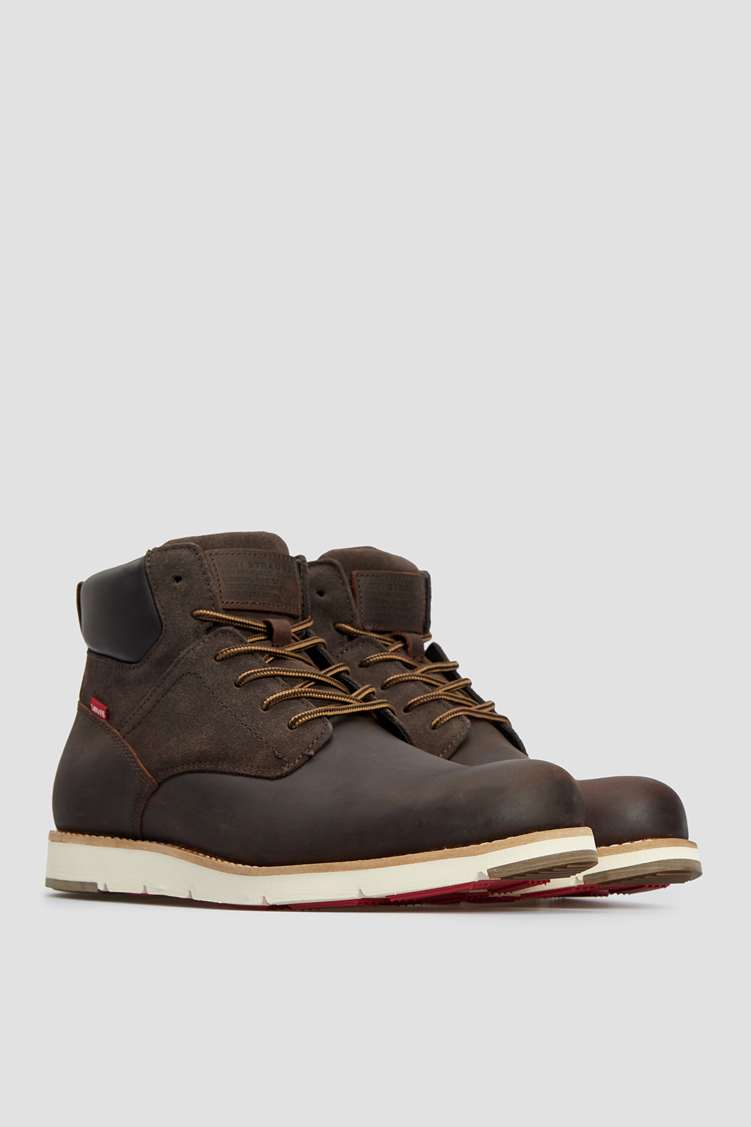 Мужские коричневые кожаные ботинки Levis® 232198;1700.29 — MD-Fashion