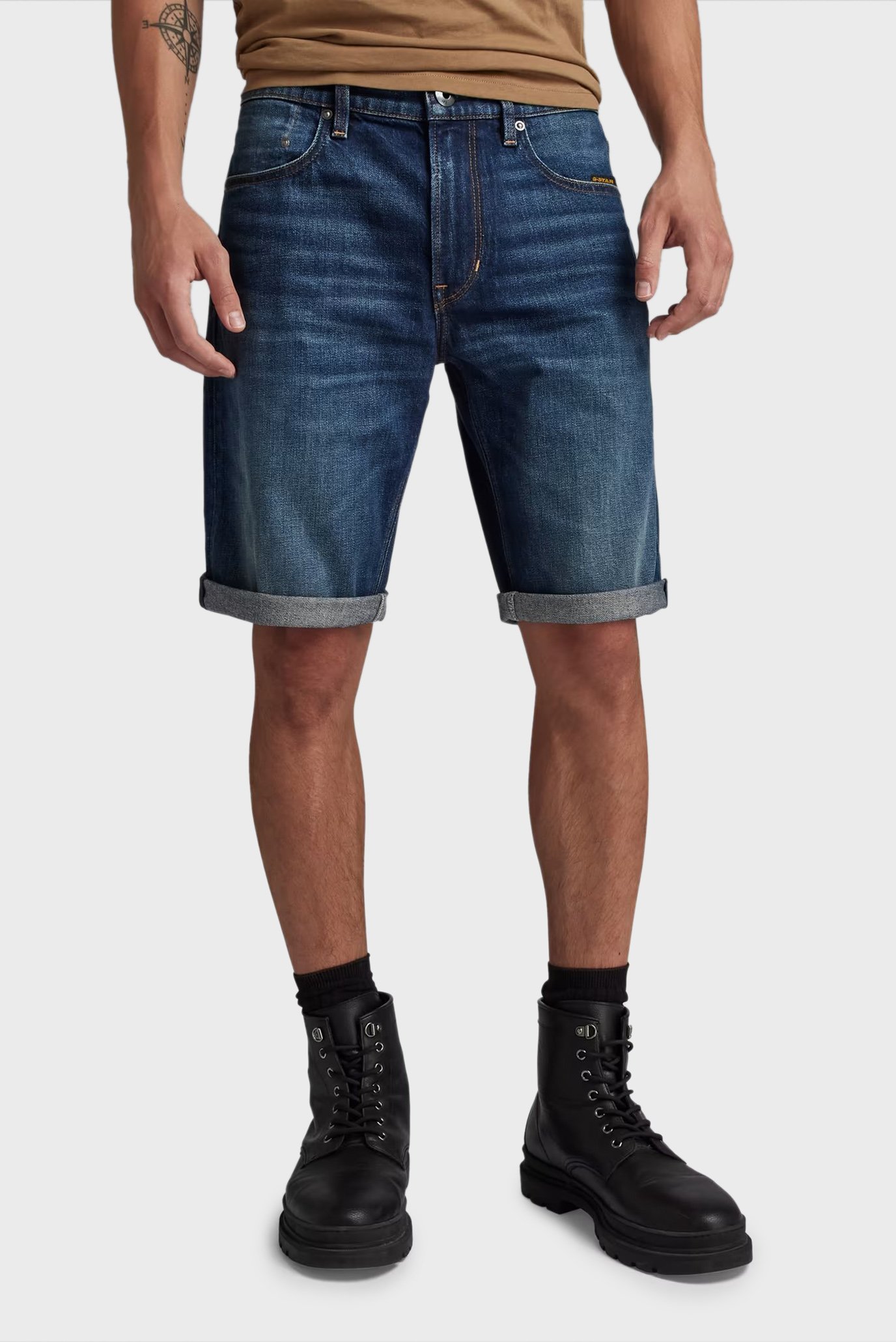 Мужские темно-синие джинсовые шорты Mosa Short 1
