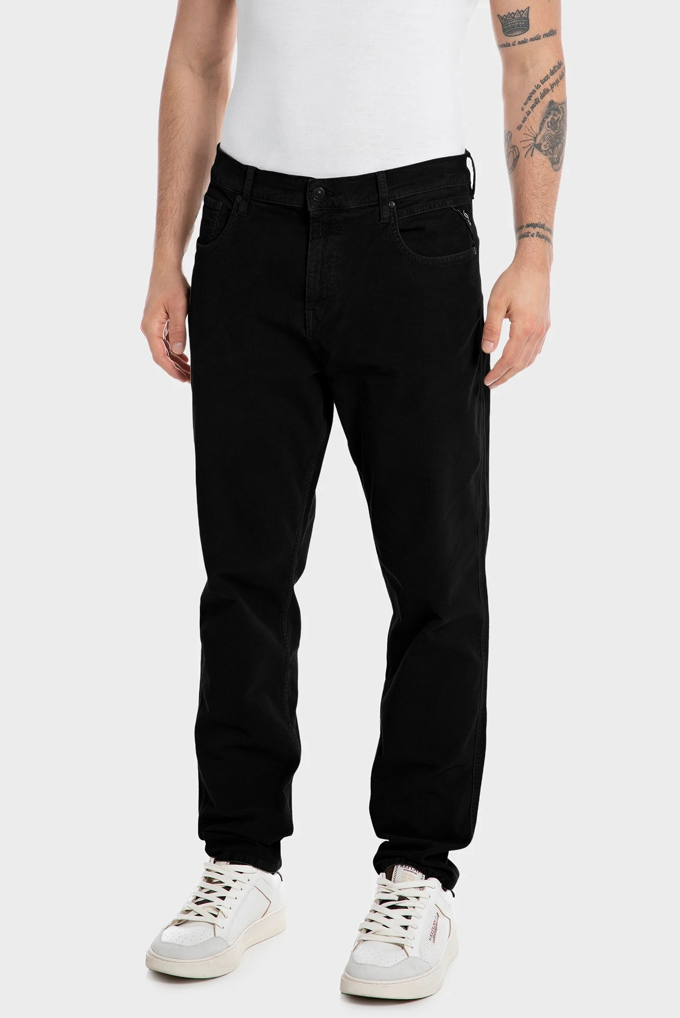 Чоловічі чорні вельветові брюки SANDOT 1