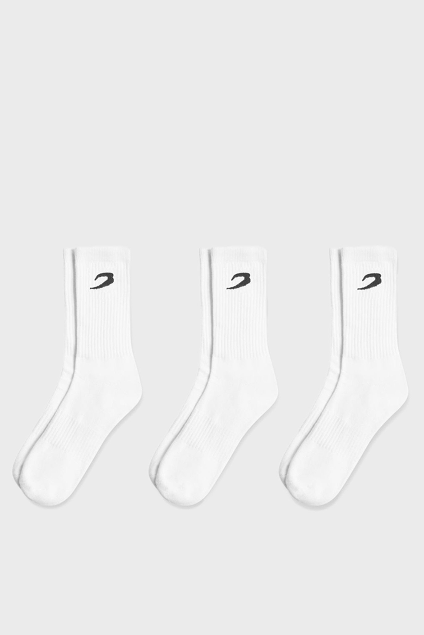 Білі шкарпетки BOXRAW Crew (3 пари) 1