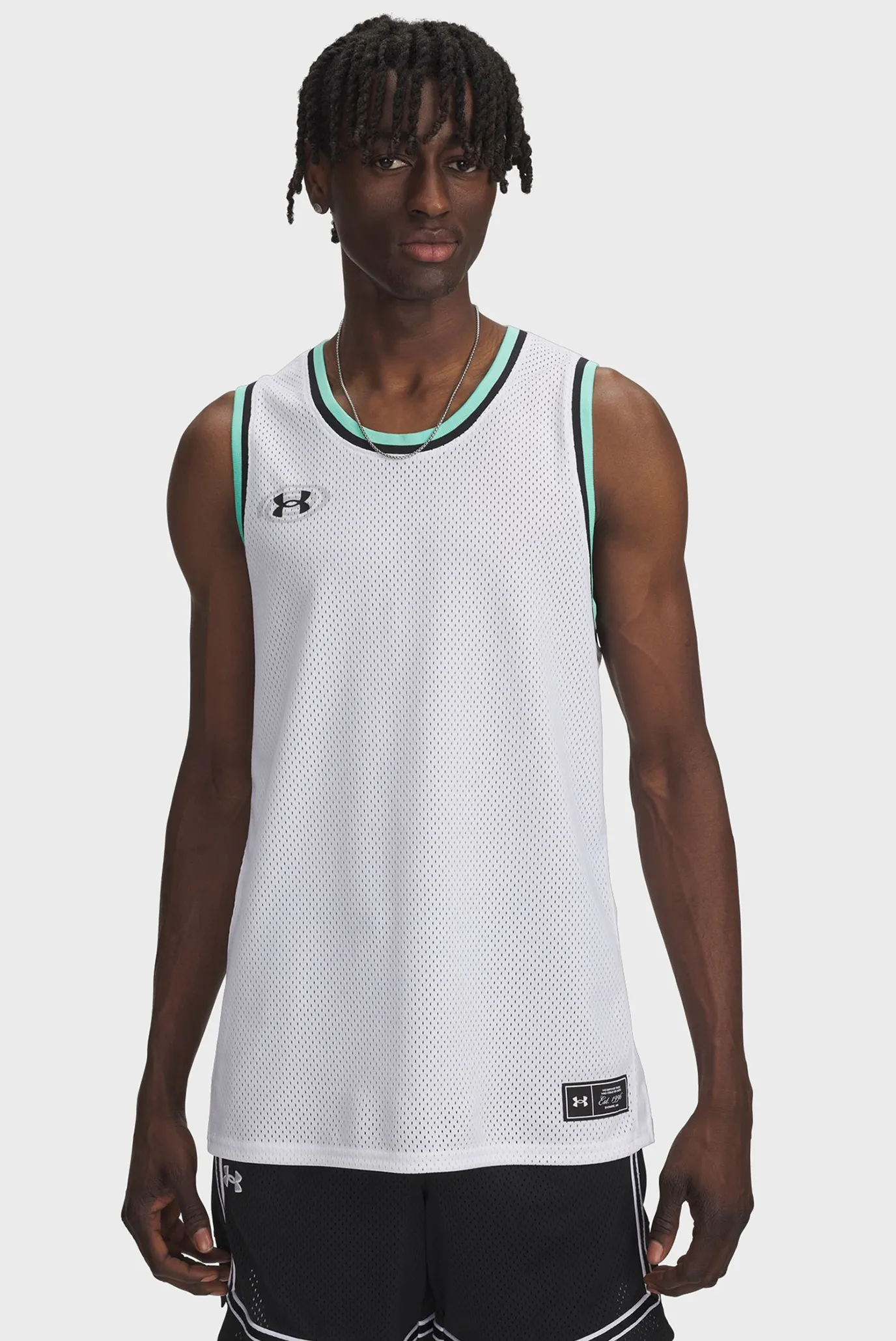 Чоловіча біла майка Zone Pro Mesh Tank Graphic 2