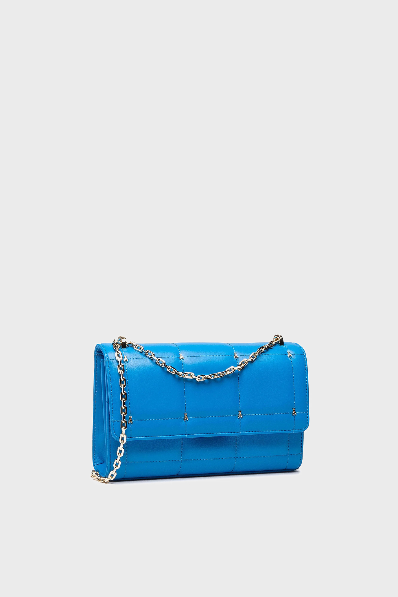 Женская синяя кожаная сумка 1