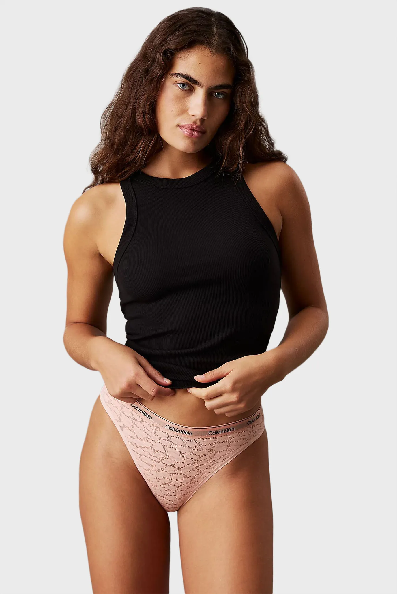 Жіночі персикові трусики з візерунком BRAZILIAN 1