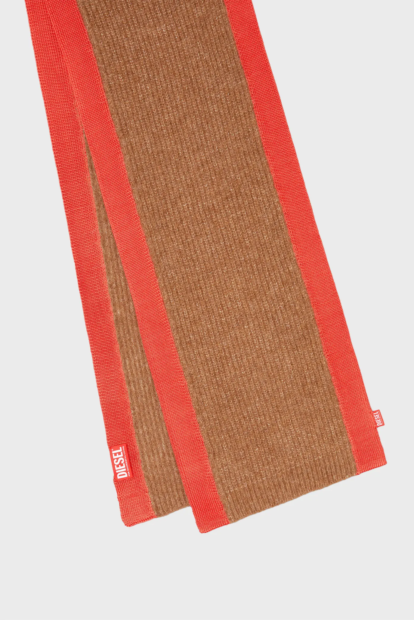 Коричневый шерстяной шарф K-LOLLO 2